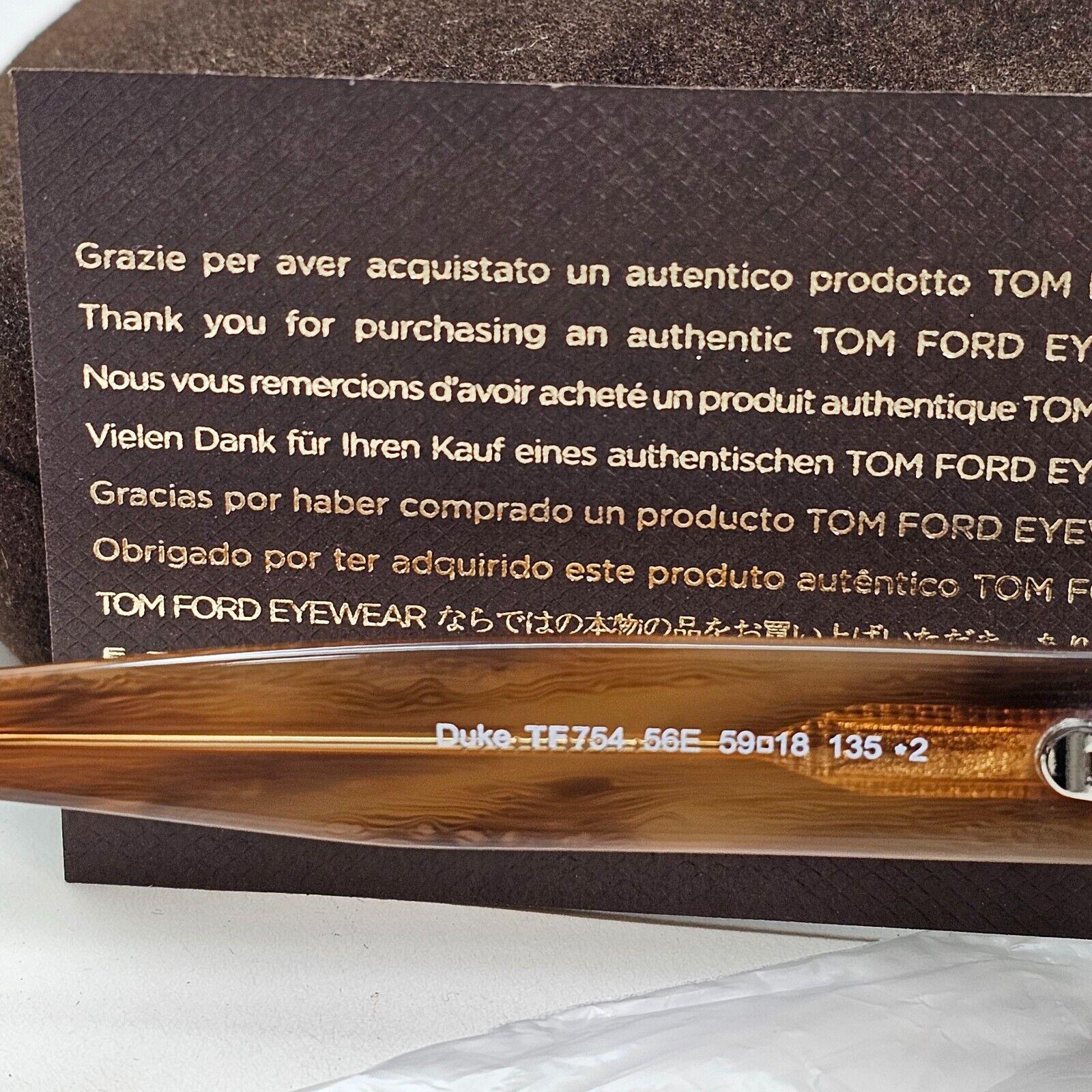 Tom Ford Sunglasses Duke Brown Tortoise Sqaure Navigator FT0754 TF 754 56E 59mm