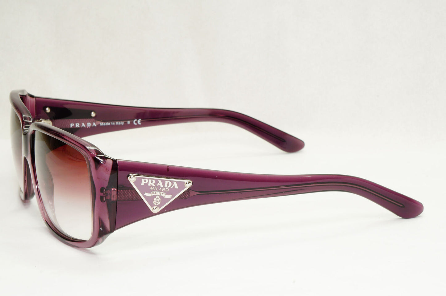 Prada Sunglasses 2010 Vintage Triangle Logo Purple PR16LS SPR 16L 7WR-4V1 141223