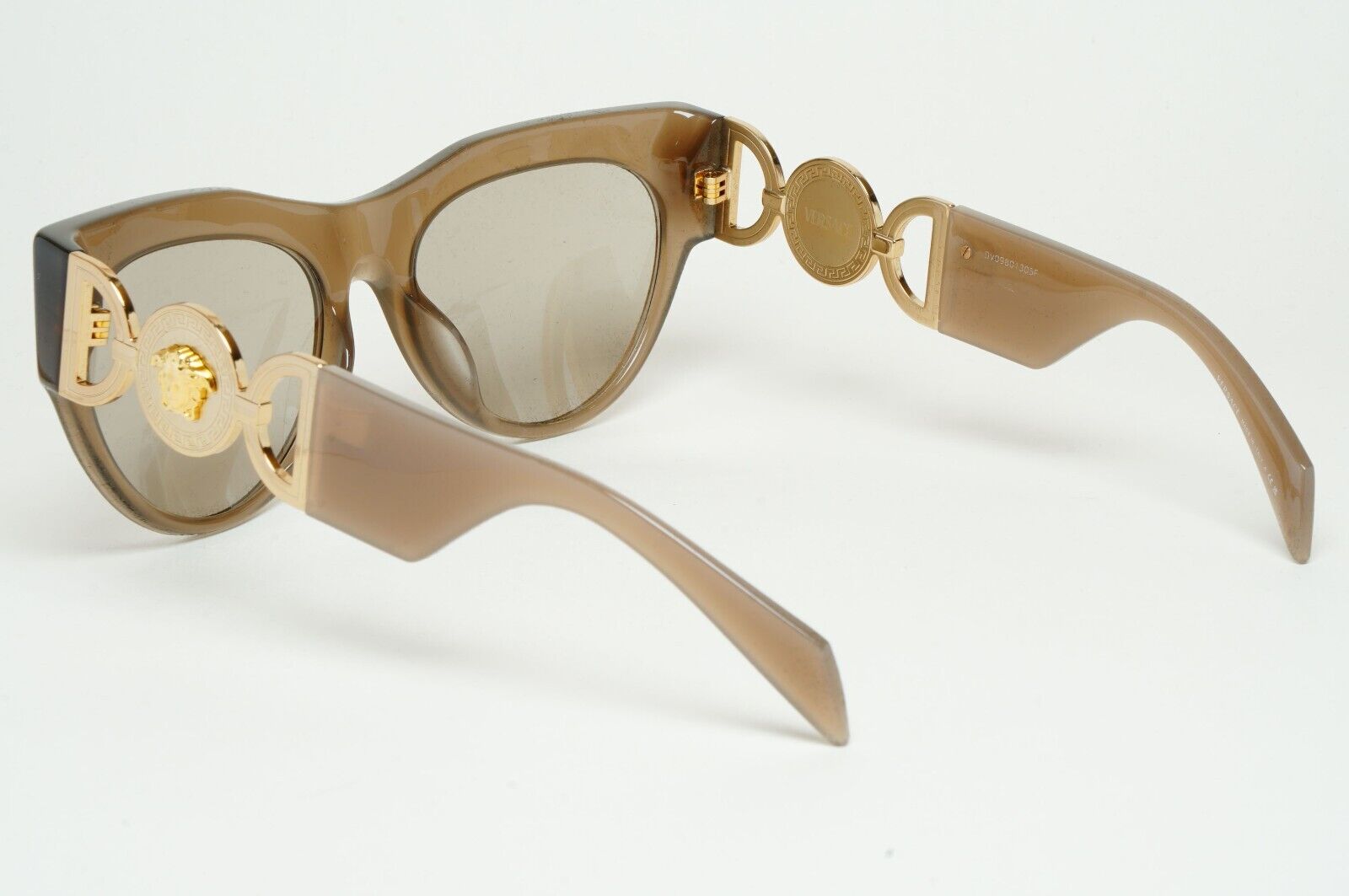 Versace Sunglasses Brown Gold Medusa Grey Square MOD VE 4440-U 5407/3 56mm