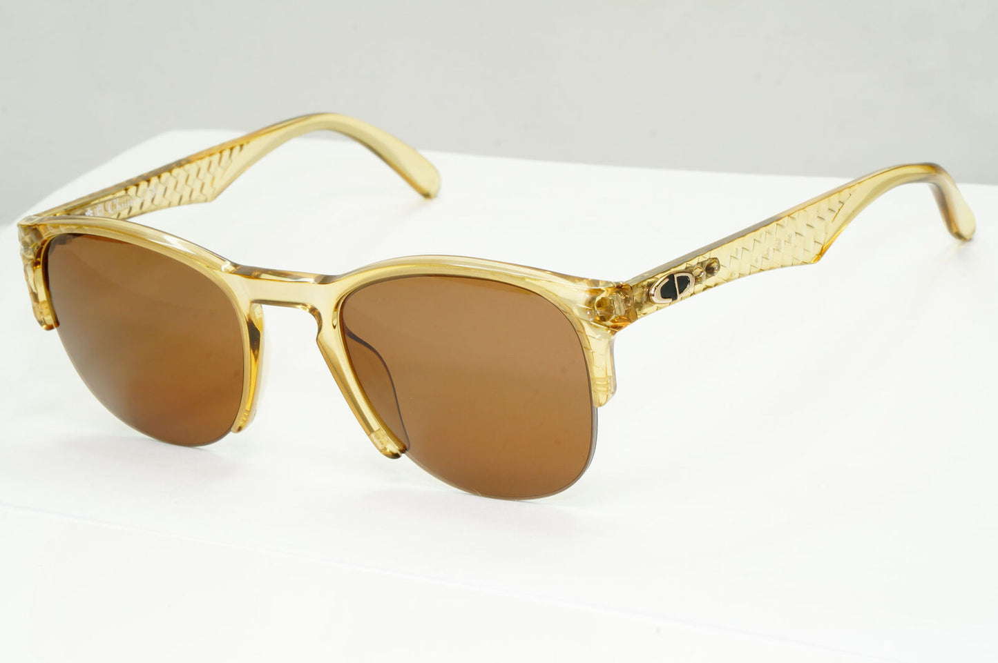 Dior 1990s Vintage Sunglasses Transparent Honey Brown Germany 2376 20 071222