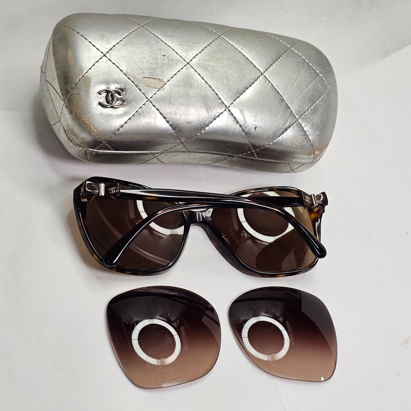 Chanel Sunglasses 2011 Vintage Brown Bows Square 5205 c.714/3B 180324