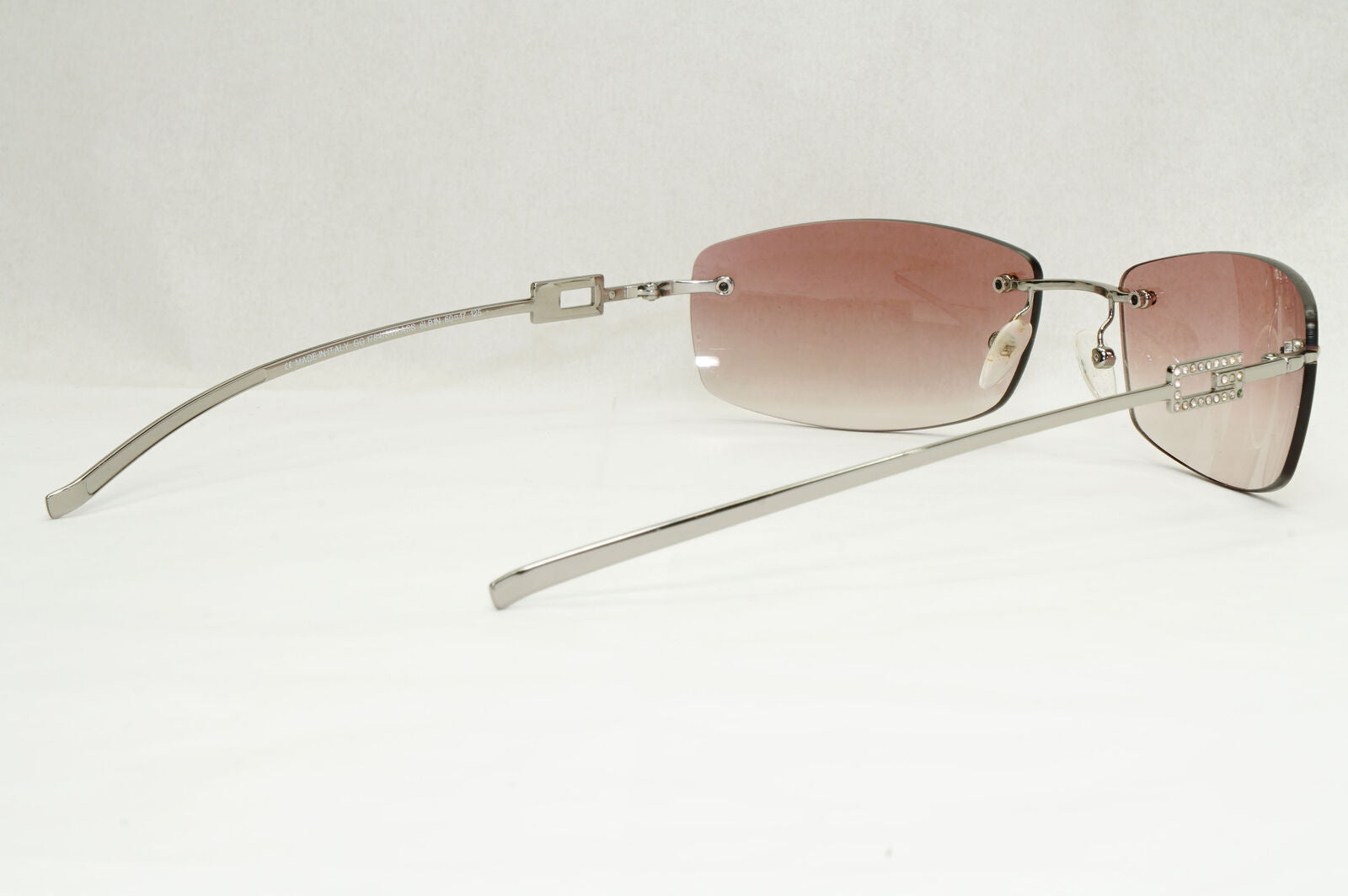 Gucci Sunglasses 1997 Vintage Rimless Silver Brown GG 1784/S 6LB1N 070224