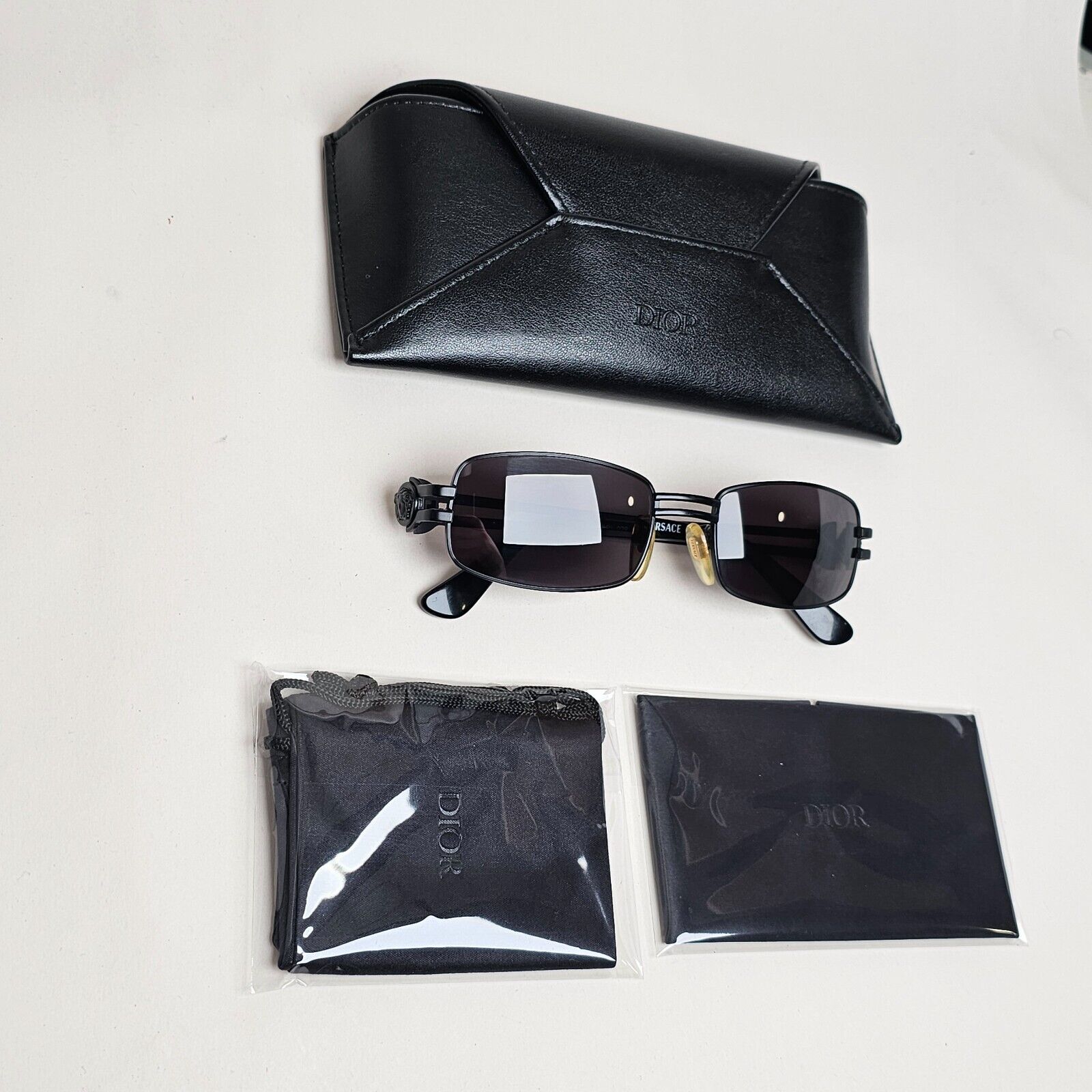 Gianni Versace Sunglasses 1996 Vintage Black Medusa MOD S40 COL 028 100225