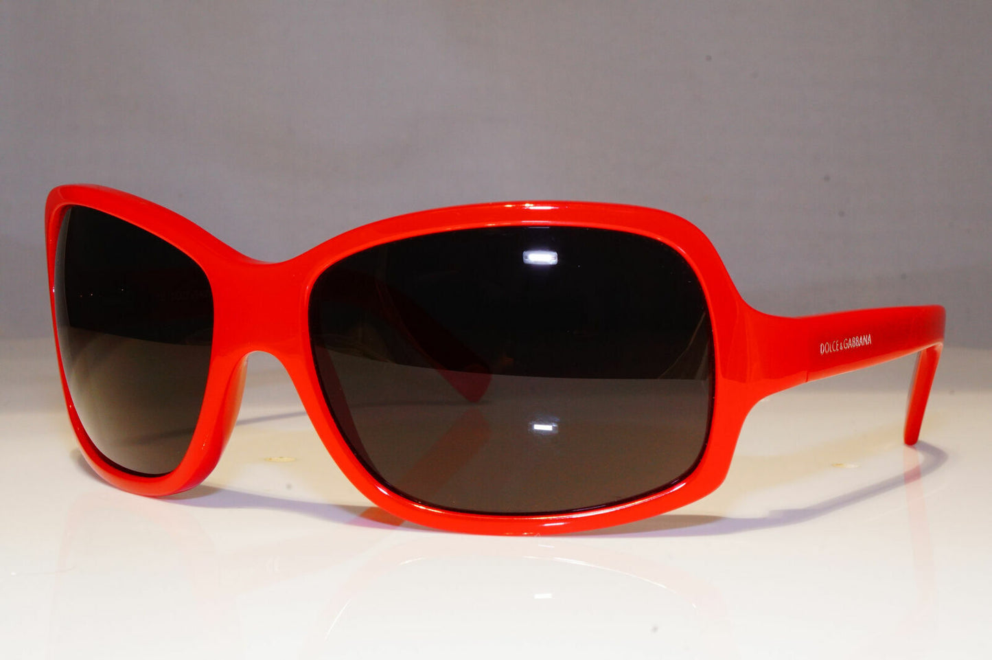 Authentic DOLCE & GABBANA Boxed Vintage Sunglasses Red Square DG 418 M57 25844