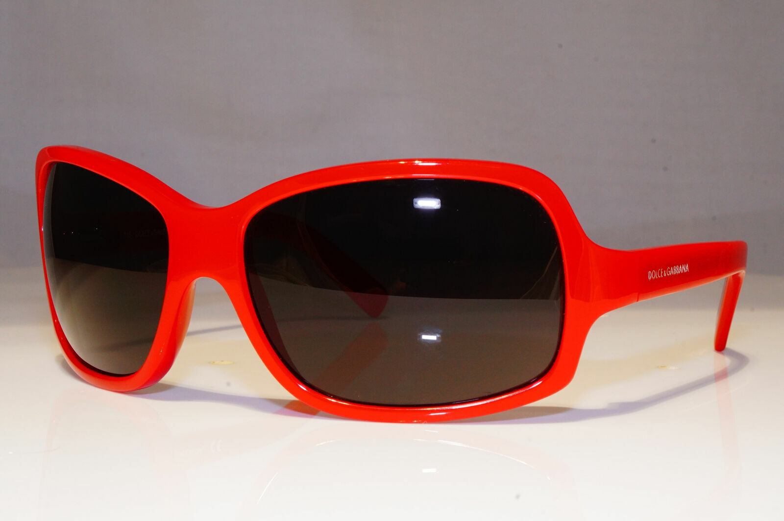 Authentic DOLCE & GABBANA Boxed Vintage Sunglasses Red Square DG 418 M57 25844