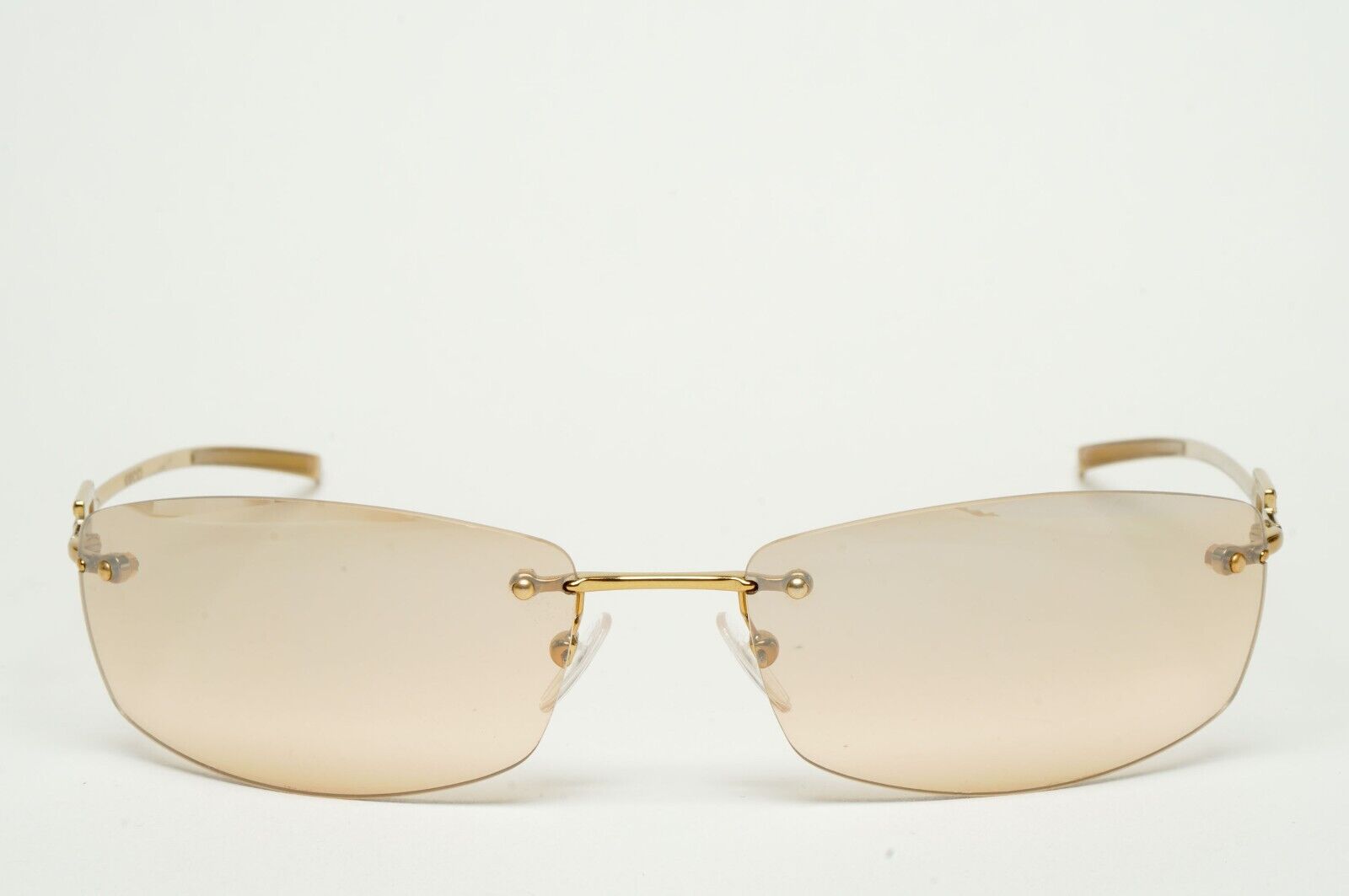 Gucci Sunglasses 1997 Vintage Gold Rimless GG 1784/STRASS 577AK 60mm 100225