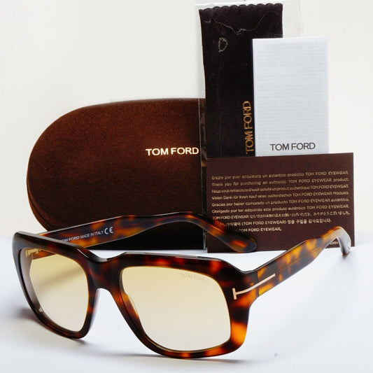 Tom Ford Sunglasses Bailey-02 Brown Tortoiseshell Yellow FT0885 TF 885 53F