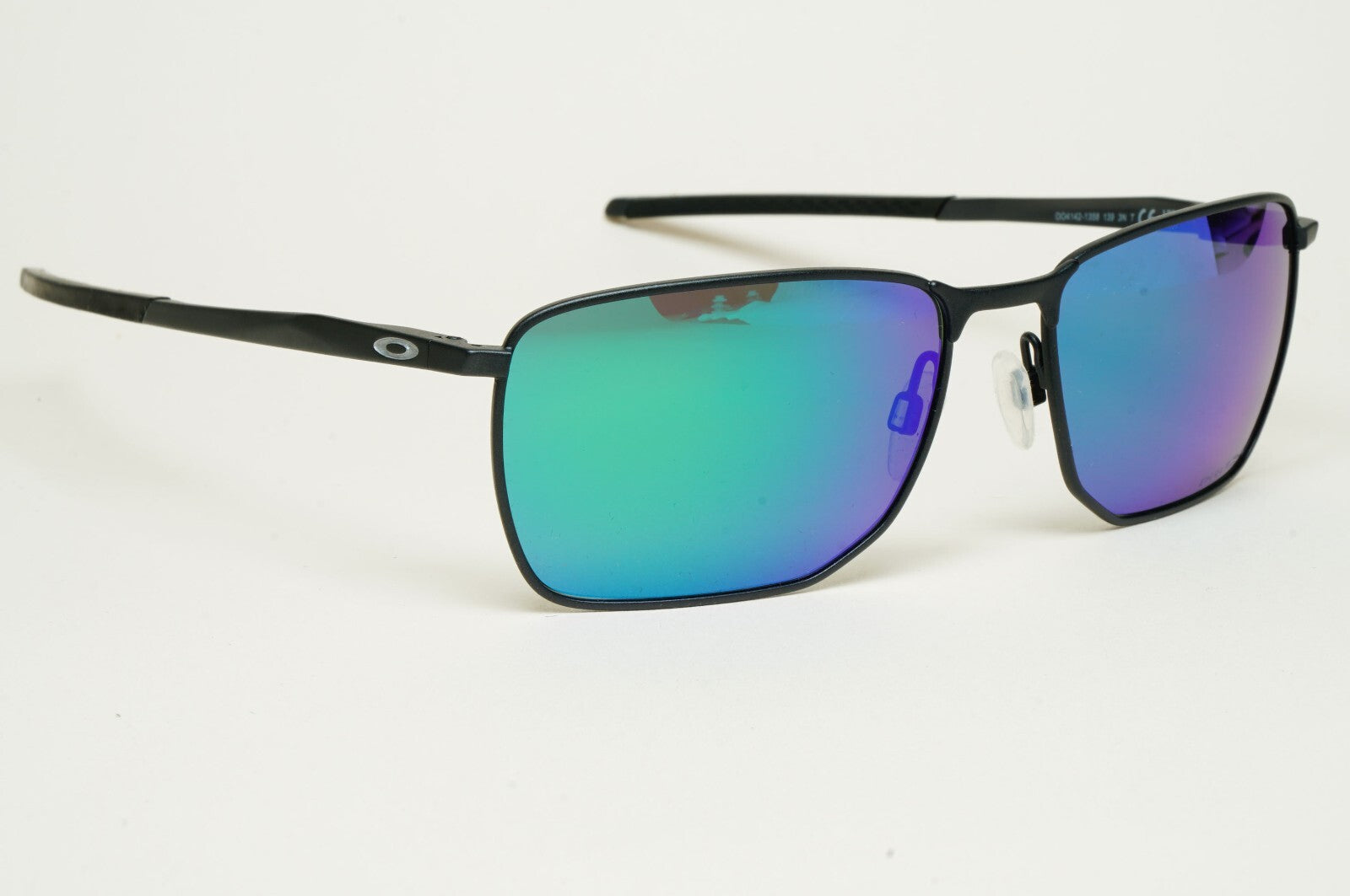 Oakley Sunglasses Ejector Black Green Satin Steel Prizm Jade OO 4142 13 58mm