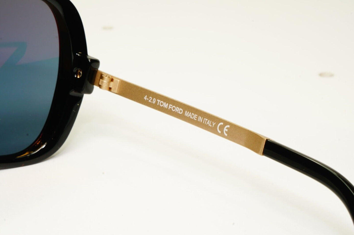 Tom Ford Sunglasses Caine Black Gold Grey Square Mens FT0800 TF800 01A 62mm