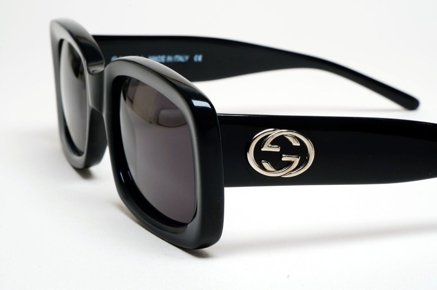 Gucci Sunglasses 1997 Vintage Black Square Retro GG 2407/S 807 51mm 110225