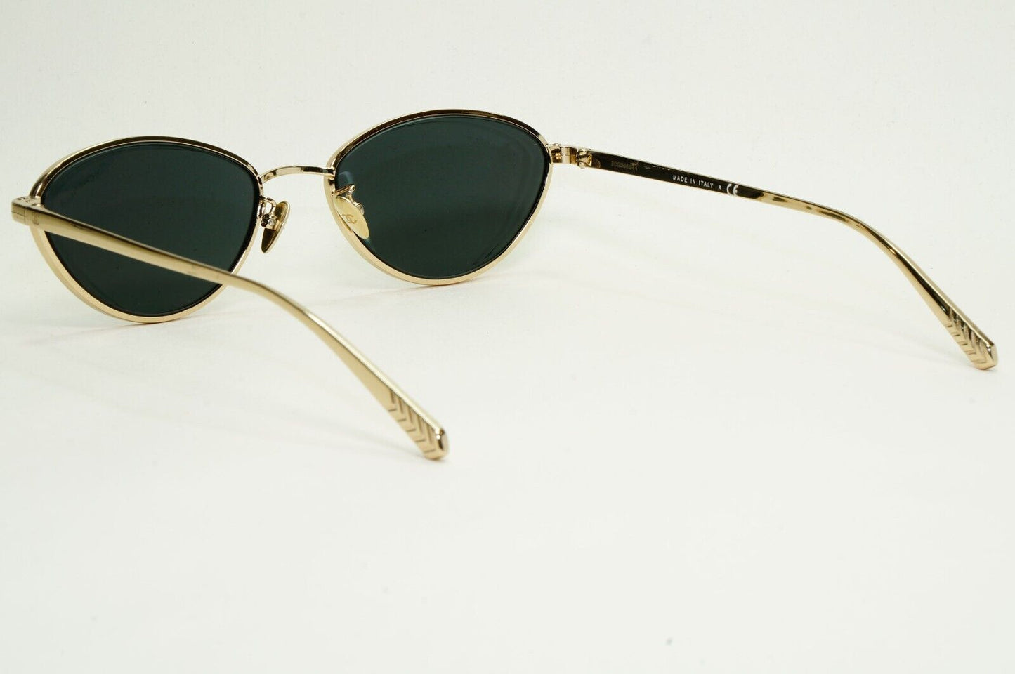 Chanel Sunglasses Gold Black Cat Eye Metal 4255 c.395/S4 55mm