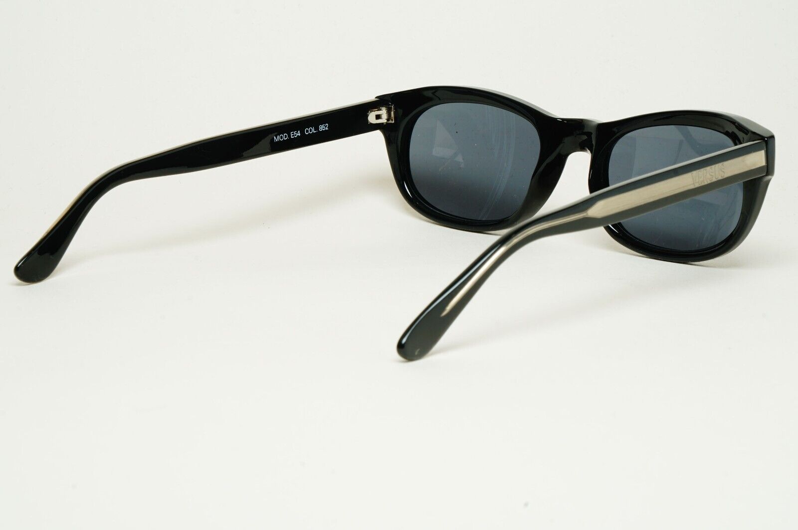 Versus Sunglasses 1996 by Gianni Versace Vintage Black Grey MOD E54 COL 852