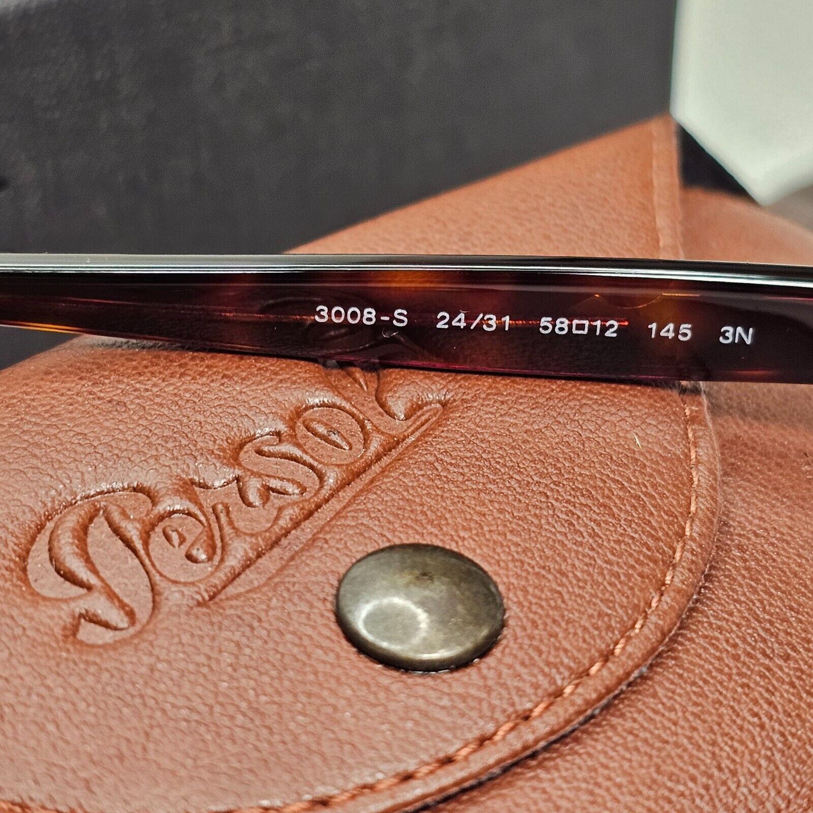 Persol Sunglasses 2011 Roadster Brown Tortoise Green Square 3008-S 24/31 58mm