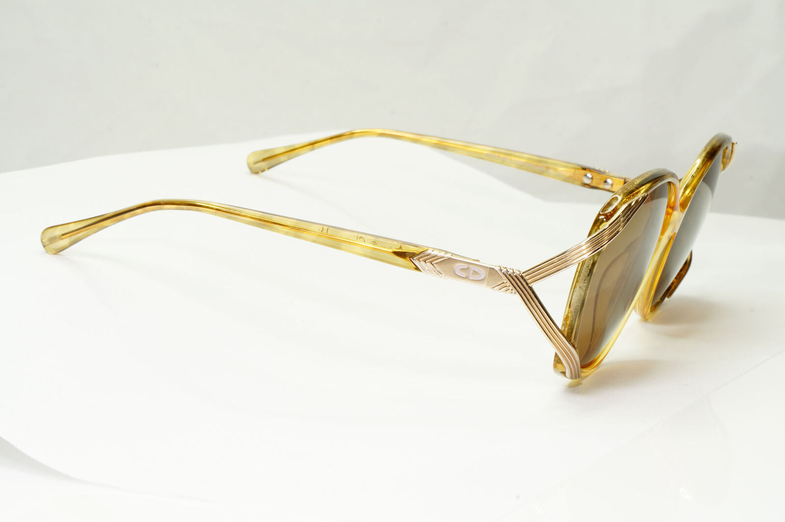 Dior 1990s Vintage Sunglasses Germany Gold Honey Transparent 2520 20 071222