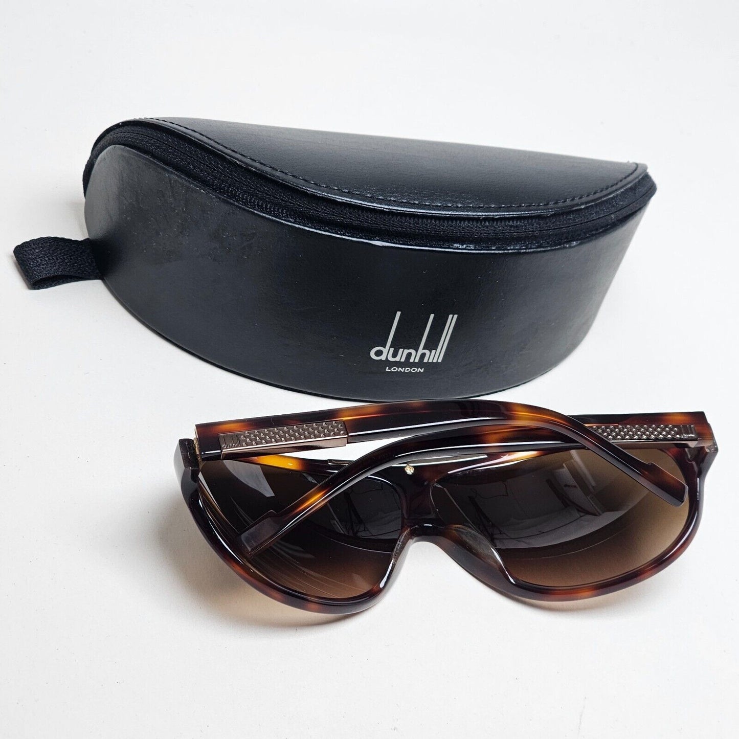 Dunhill Sunglasses 2006 Vintage Brown Tortoise Pilot Wrap DU 54403  211124
