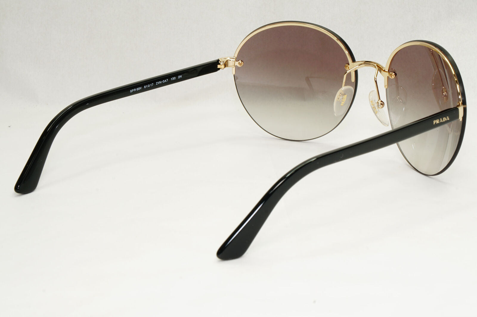 Prada Sunglasses Round Black Grey Gradient PR68VS SPR 68V ZVN-0A7 050124