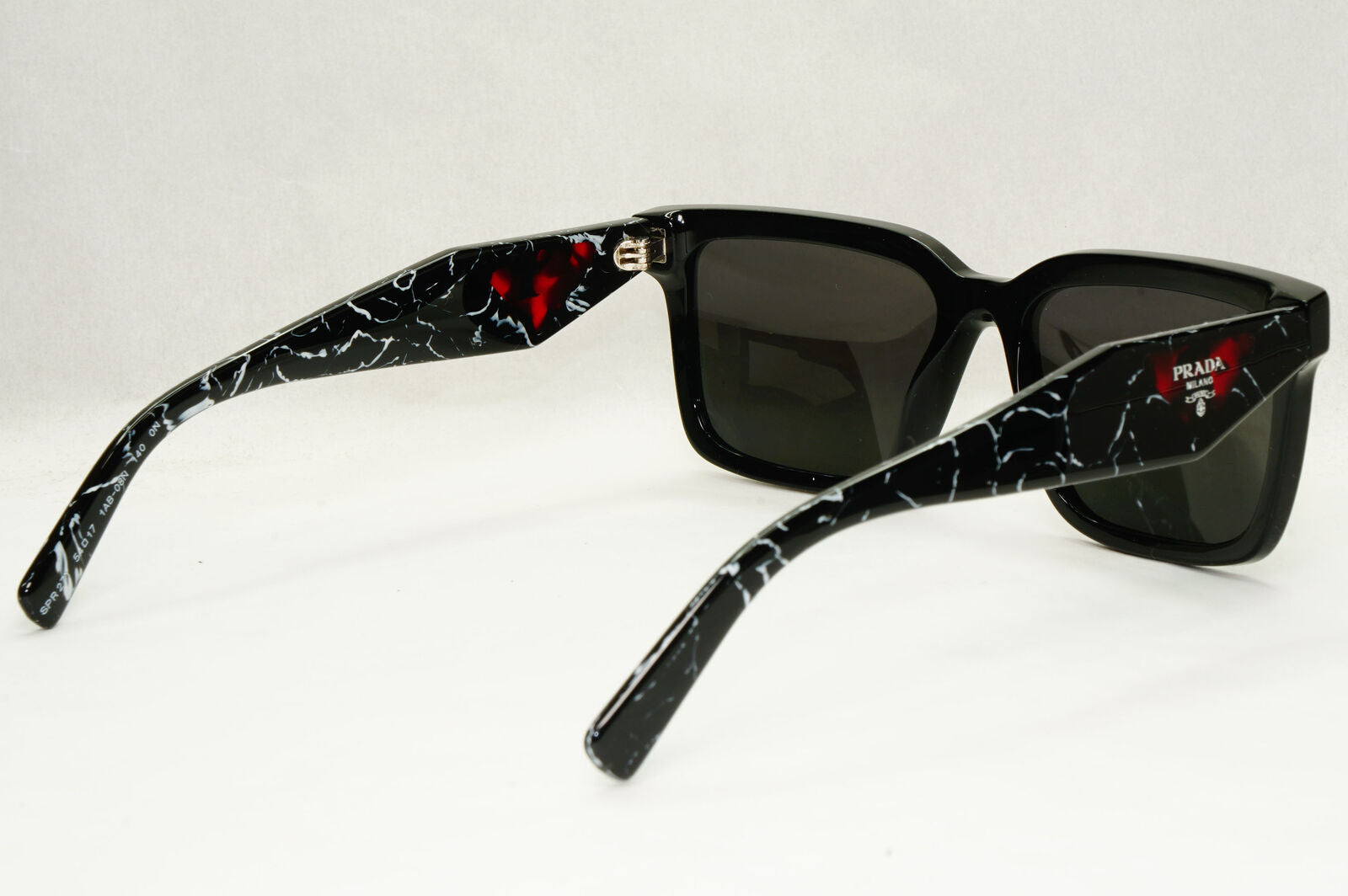 Prada Sunglasses Symbole Triangle Black Marble Square PR27YS SPR 27Y 1AB-08N