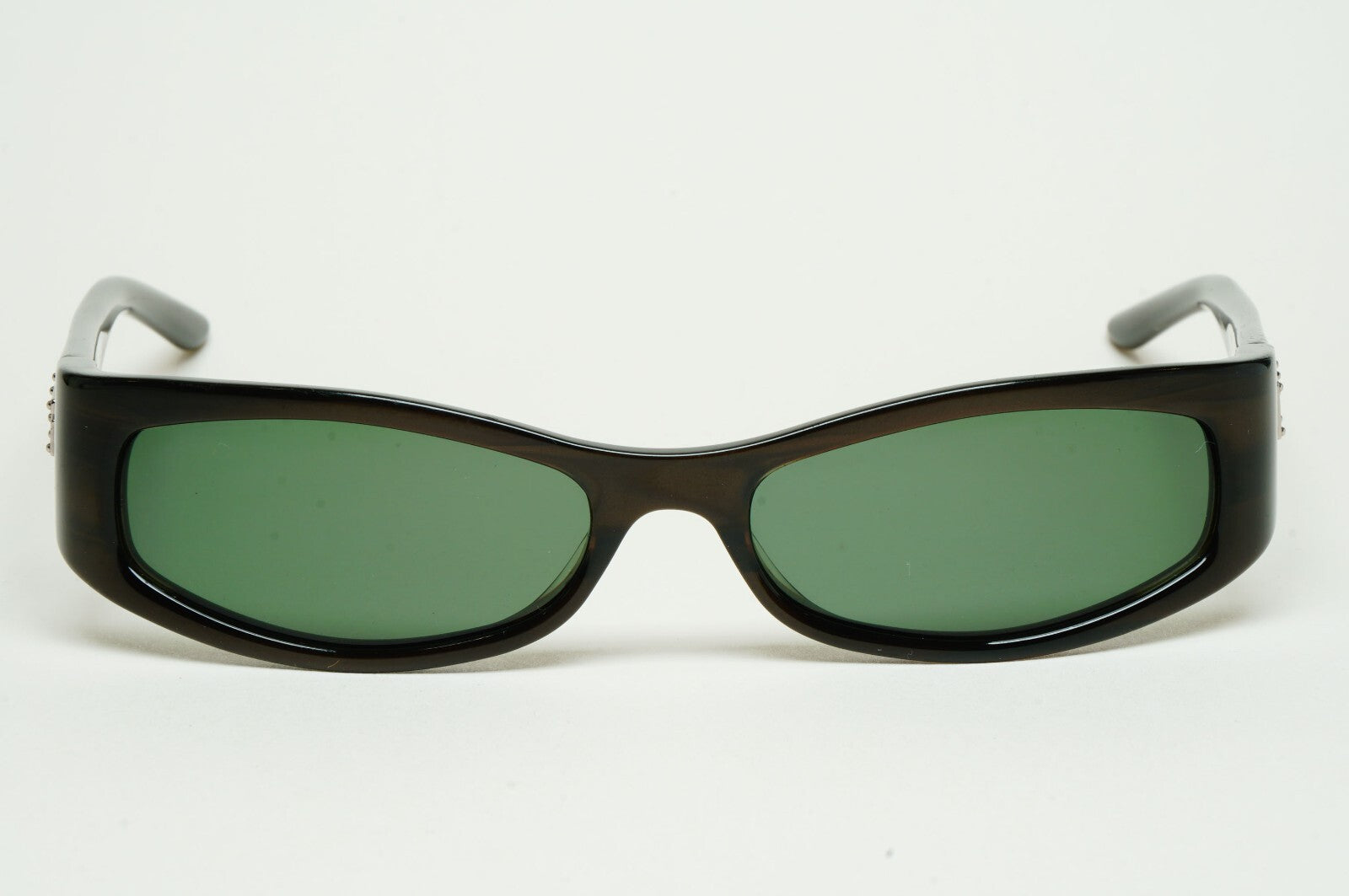 Gucci Sunglasses 1997 Vintage Slim Rectangle Brown Green GG 1483/S AD6 130225