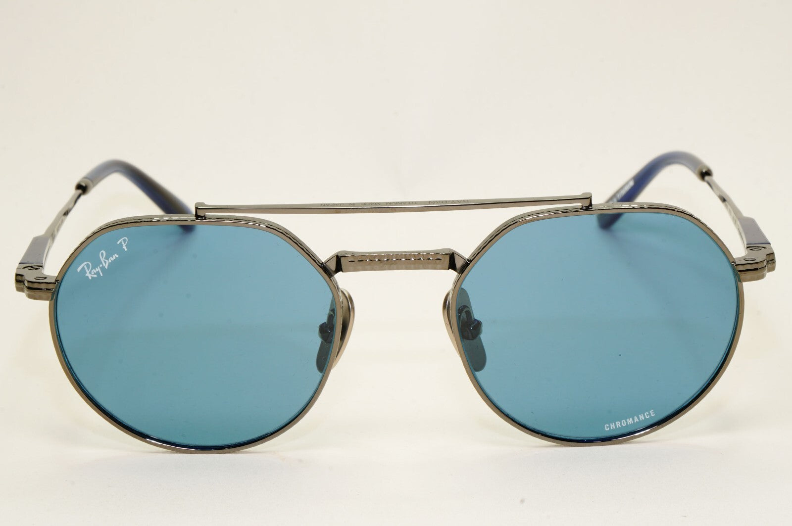 Ray-Ban Sunglasses Jack II Titanium Polarized Blue RB 8265 3142/S2 51mm [a]