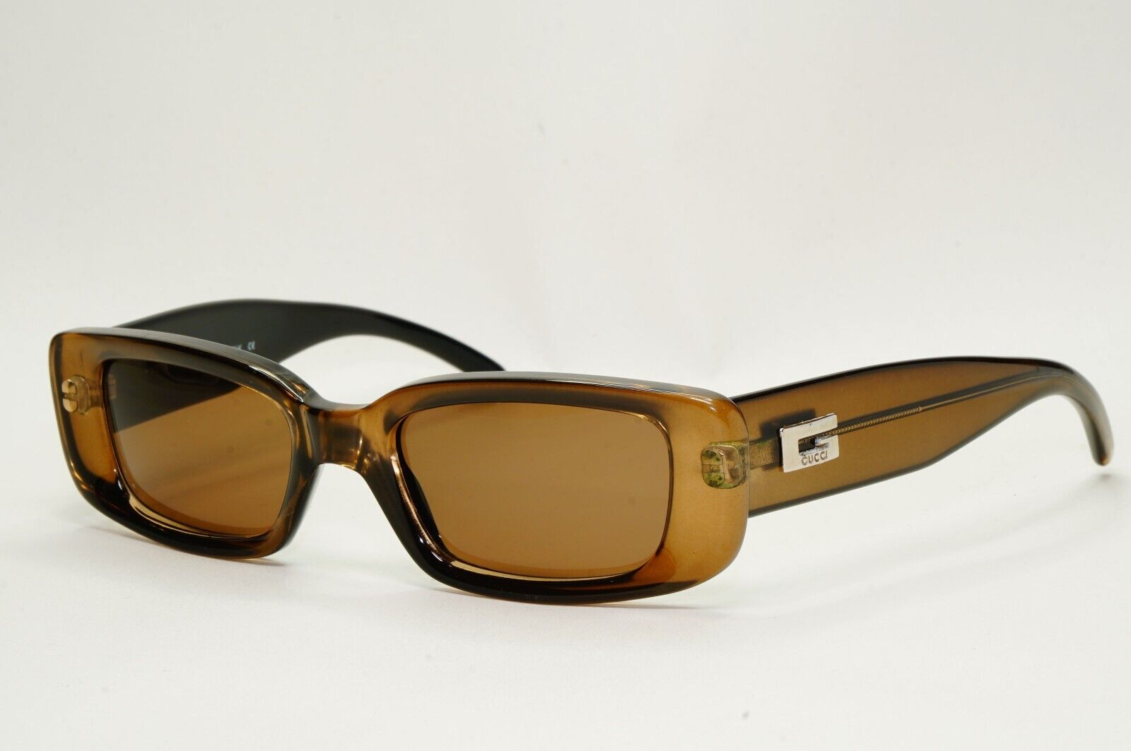 Gucci Sunglasses 1996 Vintage Brown Honey Transparent GG 2409/N/S 4NR 120824