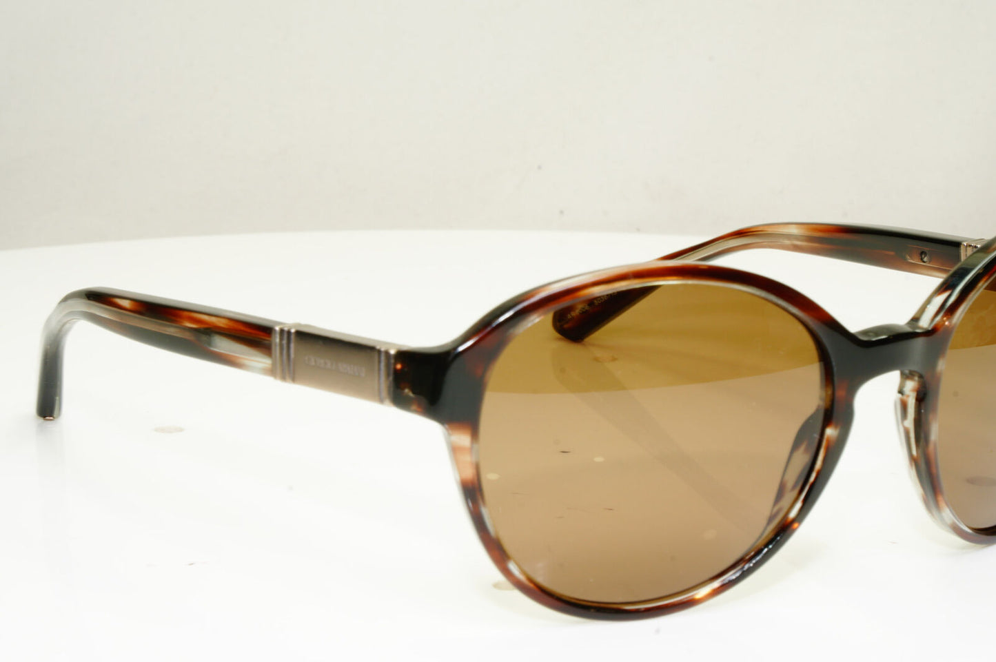 Giorgio Armani Round Brown Tortoise Sunglasses Womens AR 8006 5036/13 30087