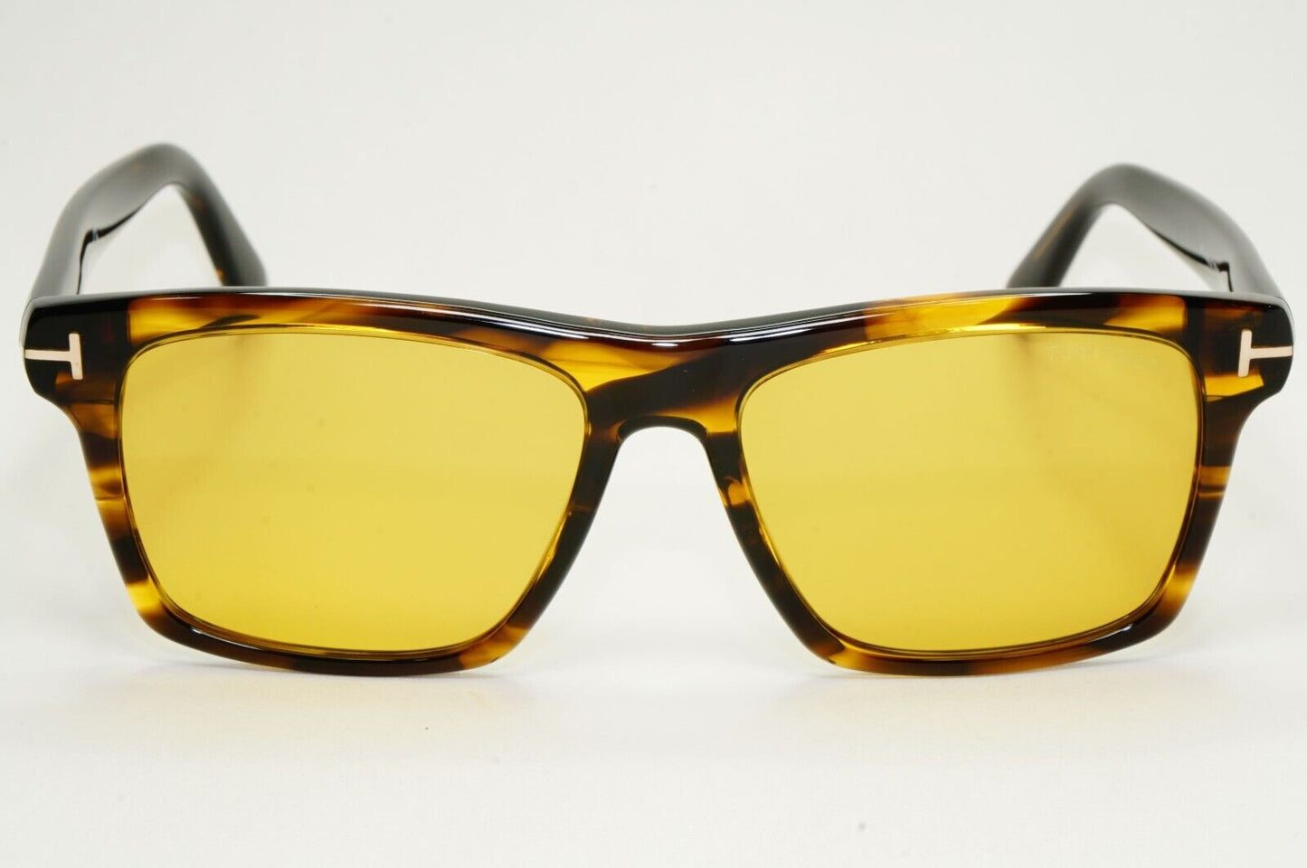 Tom Ford Sunglasses Buckley-02 Large Brown Square Yellow TF 906 55E FT0906