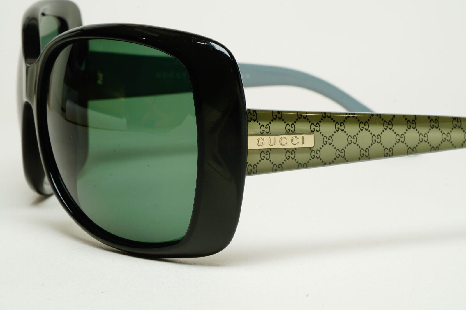 Gucci Sunglasses 2011 Vintage Green Monogram Square Wrap  GG 3576/S WH6VK 170125