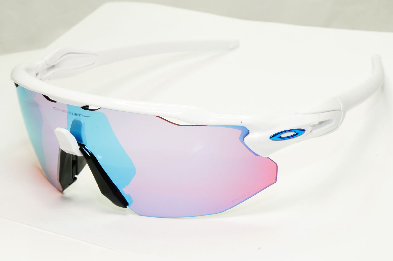 Oakley Radar EV Advacer Sunglasses White Red Mirror Prizm Snow OO 9442 1038