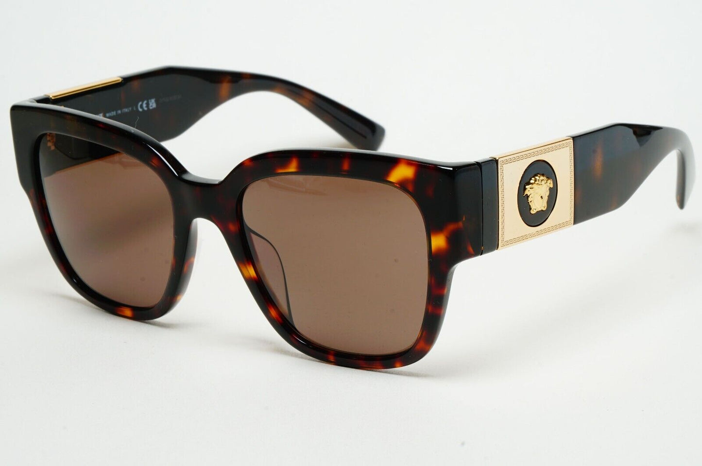 Versace Sunglasses Oversized Medusa Brown Tortoise Gold MOD VE 4437-U 108/73