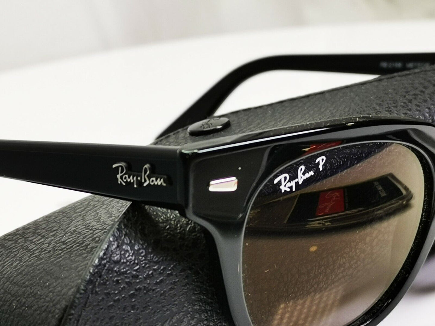 Ray-Ban Polarised Meteor Sunglasses Black Grey Mens Womens Mirror RB 2168 901/P2