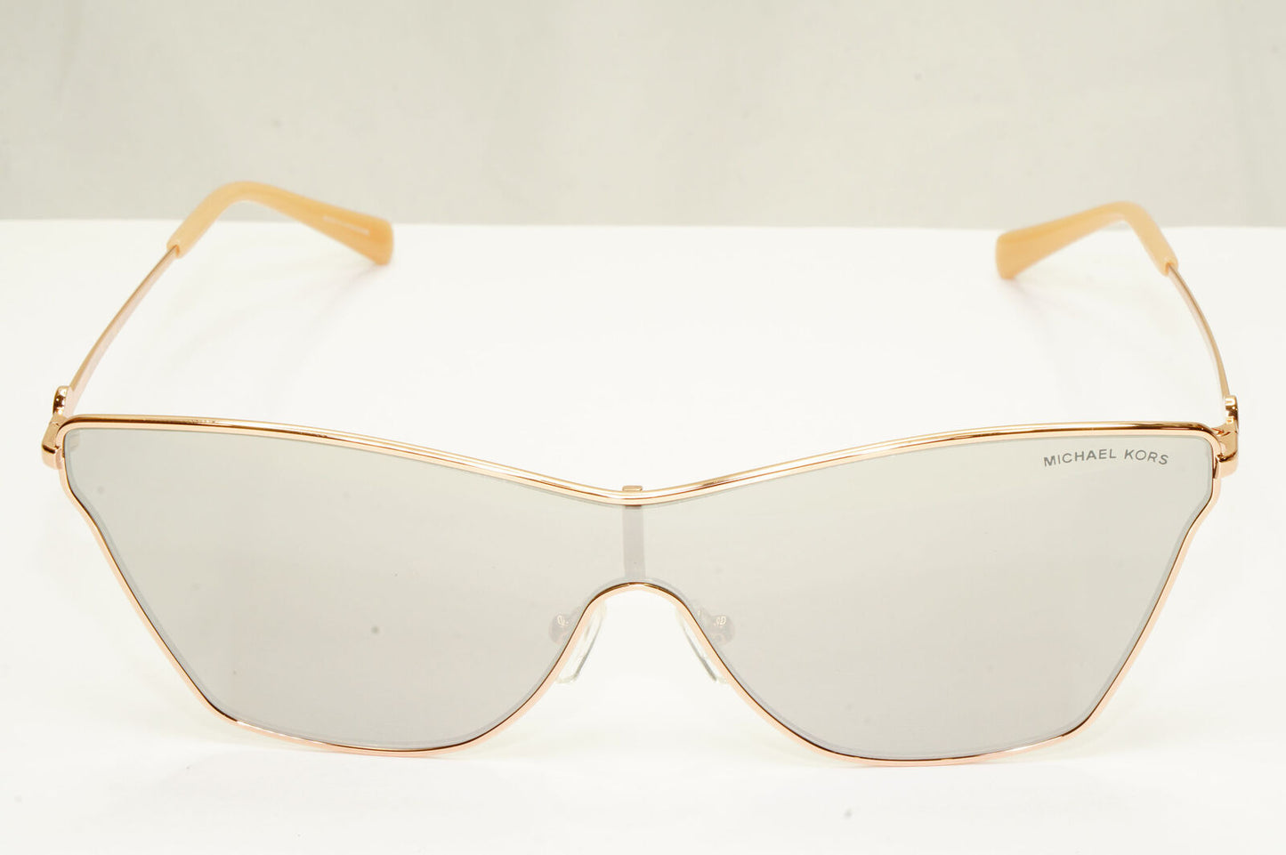 Michael Kors Womens Shield Mirror Gold Silver Sunglasses MK 1063 Larissa 11086G