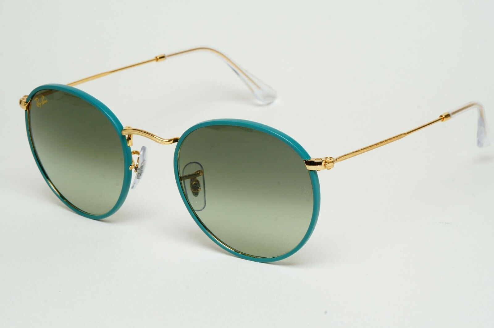 Ray-Ban Sunglasses Round Full Color Green Gold Gradient RB 3447-J-M 9196/BH 50mm
