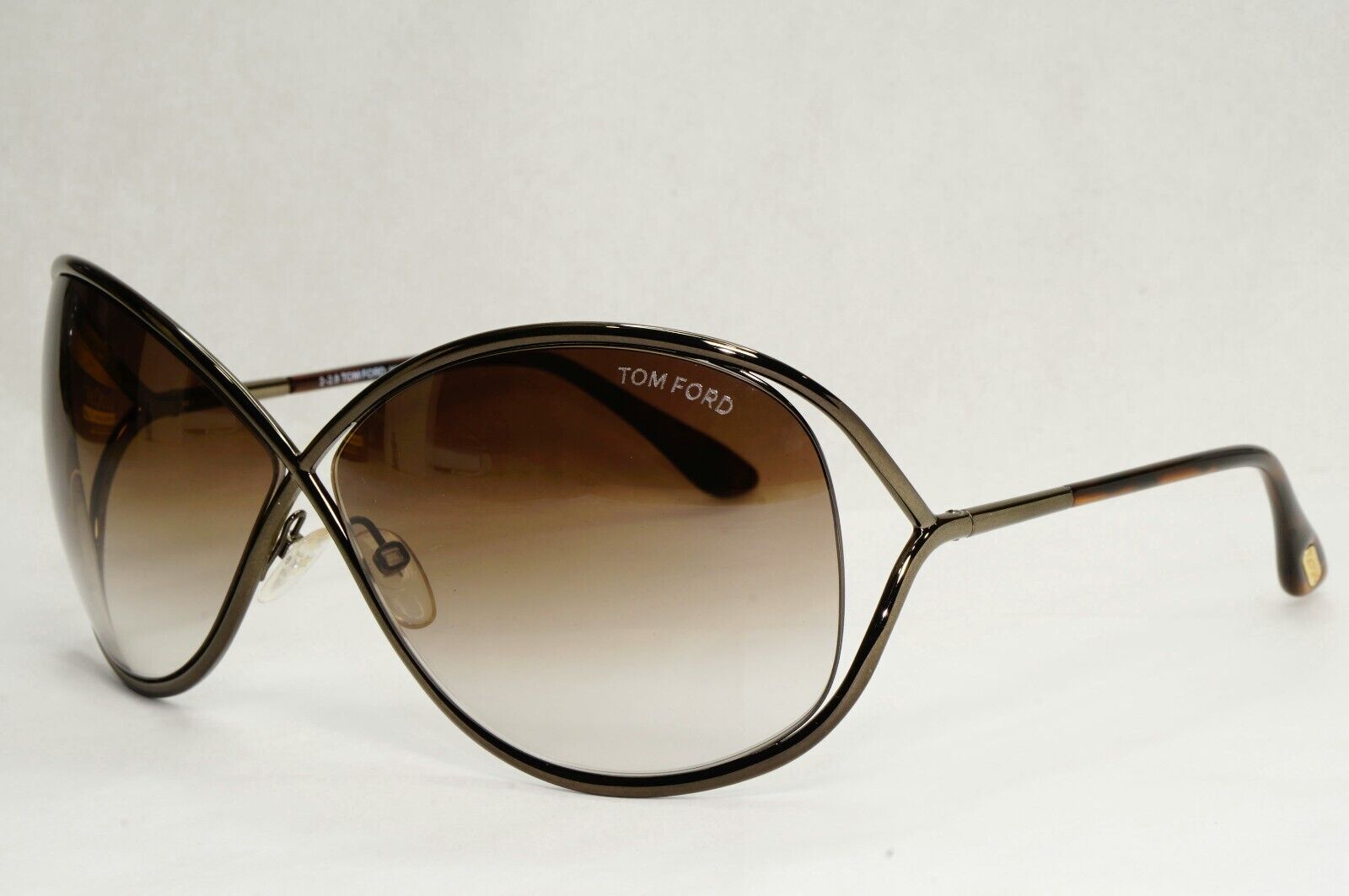 Tom Ford Sunglasses Miranda Gunmetal Brown Gradient Metal FT0130 TF 130 36F