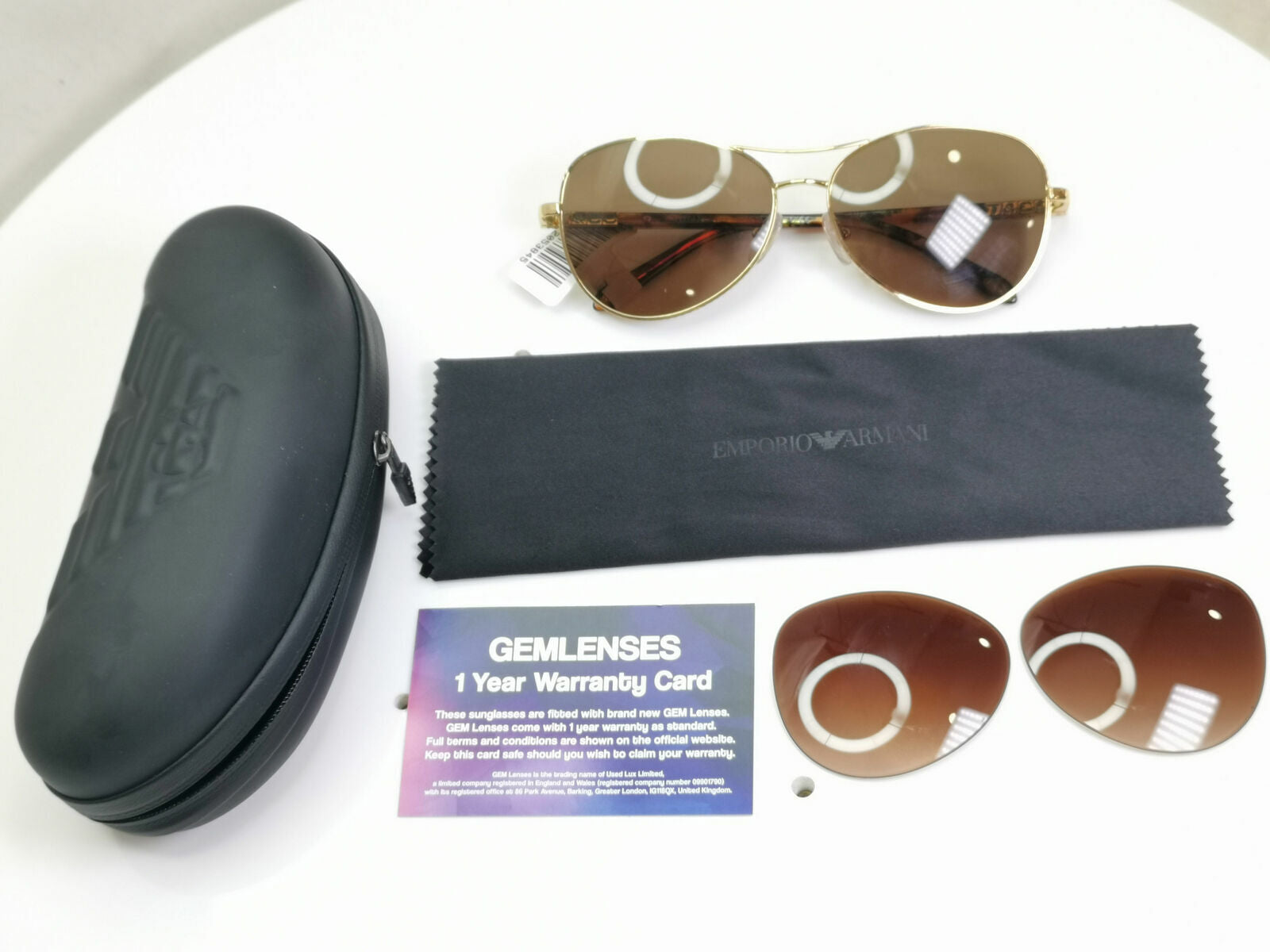 Tiffany & Co Gold Brown Sunglasses Metal Pilot Womens TF 3041 Love 3002/3B 30205