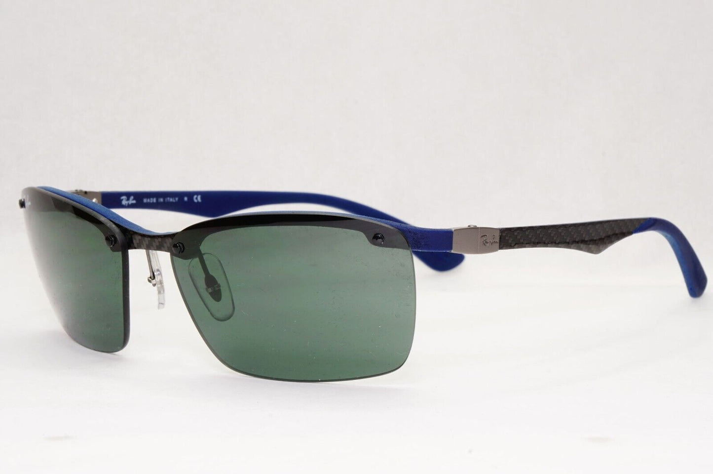 Ray-Ban Sunglasses Carbon Fibre 2013 Blue Black Green RB 8312 124/71 60mm