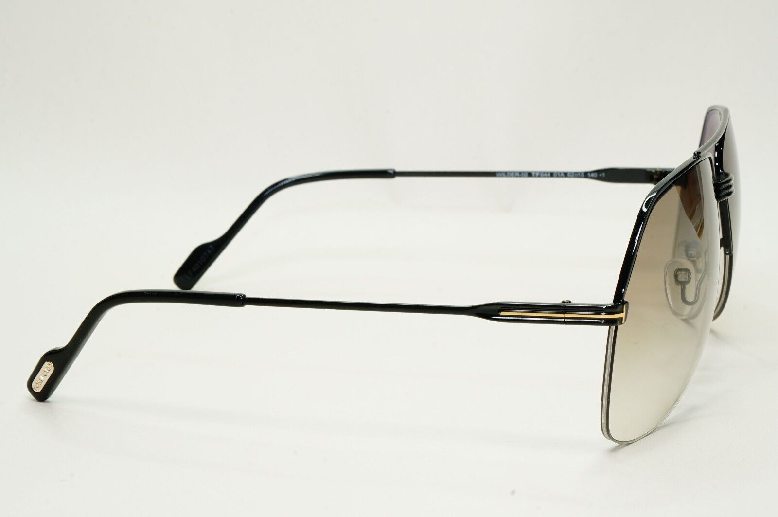Tom Ford Sunglasses Wilder-02 Black Brown Grey Pilot Large FT0644 TF 644 01A