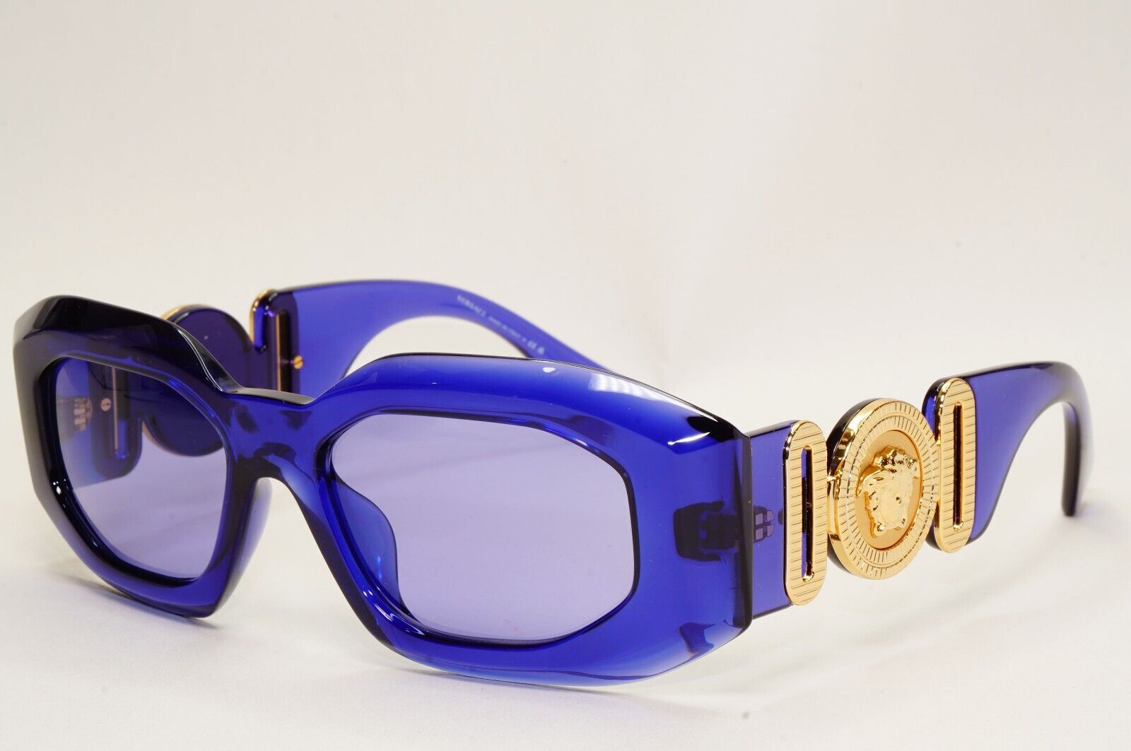 Versace Sunglasses Purple Transparent Biggie Oversized MOD VE 4425U 5419/1A