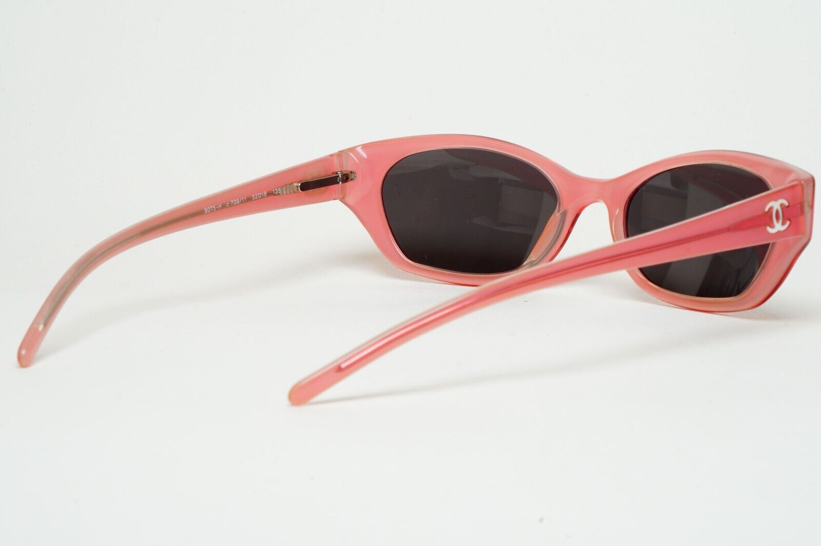 Chanel Sunglasses 2008 Vintage Pink Mother of Pearl Black 5075-H c.709/11 050225