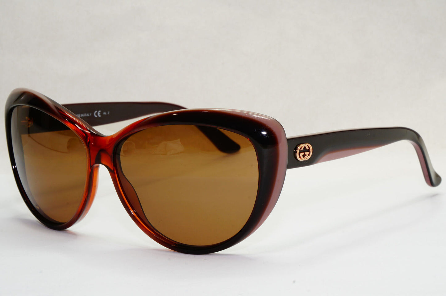 Gucci Sunglasses 2012 Vintage Brown Pink Cat Eye GG 3510/S WOFD8  180224