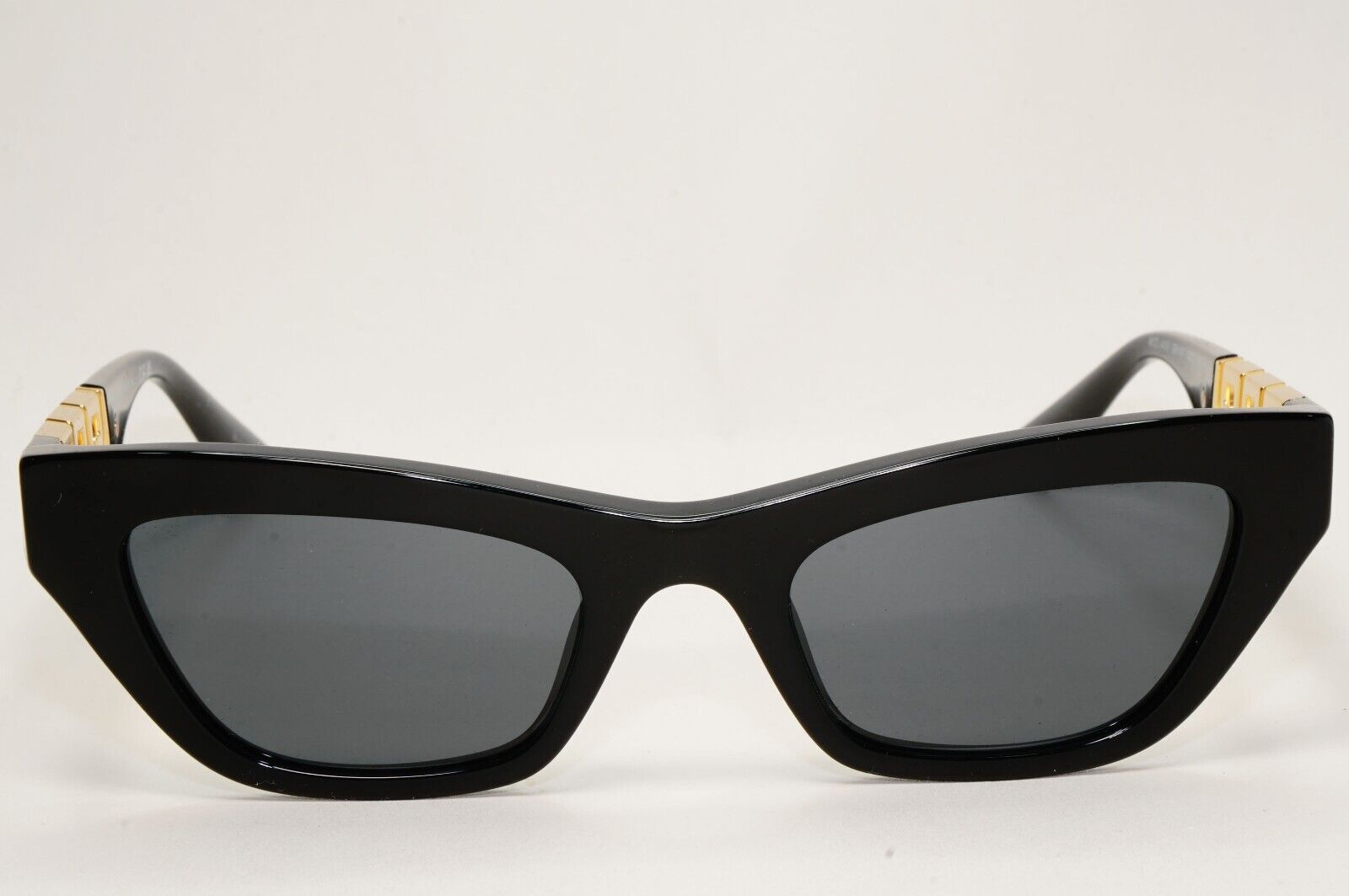 Versace Sunglasses Black Gold Greca Meander Rectangle MOD VE 4419 GB1/87 52mm