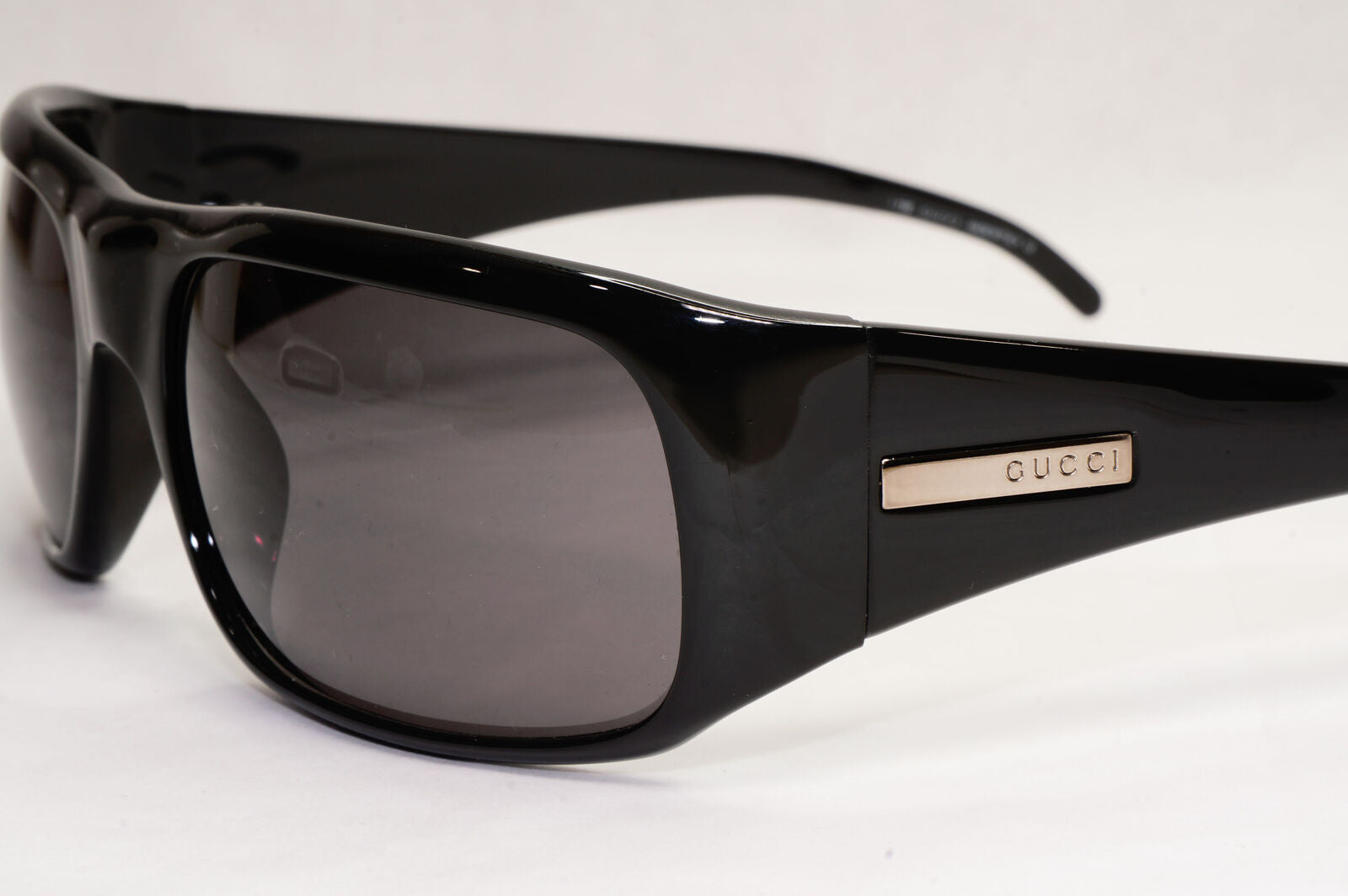 Gucci Sunglasses 1997 Black Vintage Wrap Retro Square GG 1430/N/S 584 130124