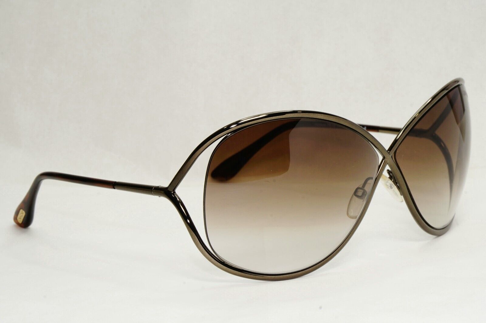 Tom Ford Sunglasses Miranda Gunmetal Brown Gradient Metal FT0130 TF 130 36F