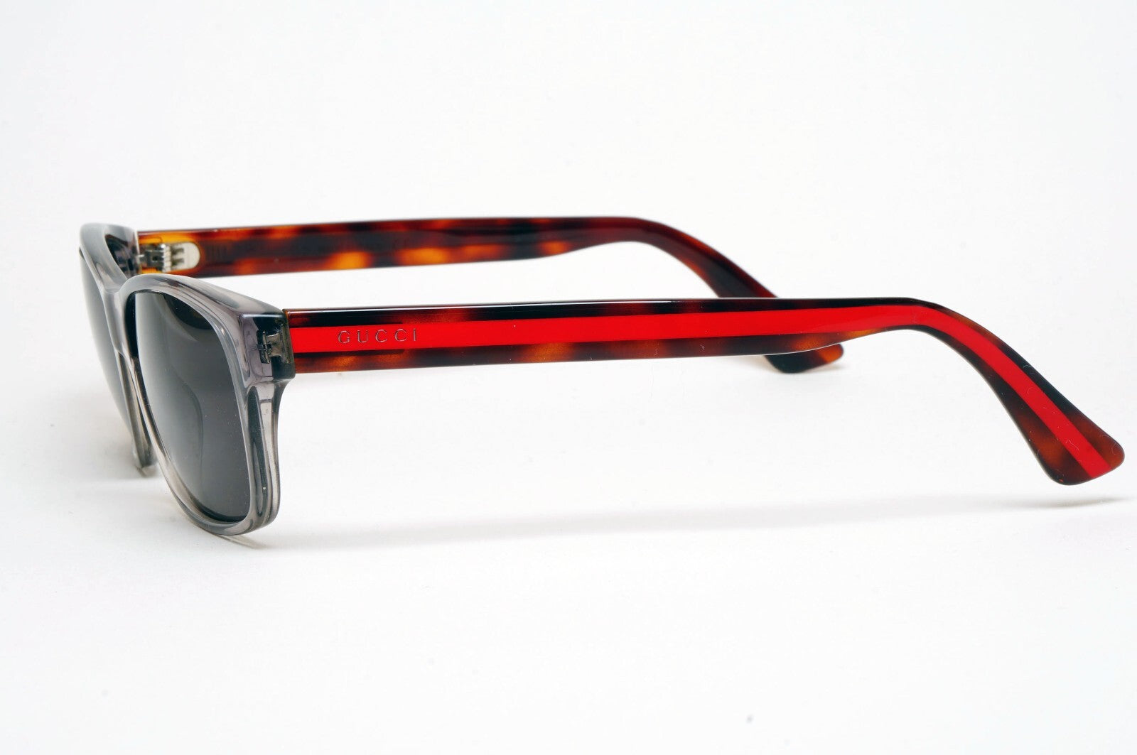 Gucci Sunglasses 2017 Grey Black Brown Red Square GG0006O 008 55mm 100325