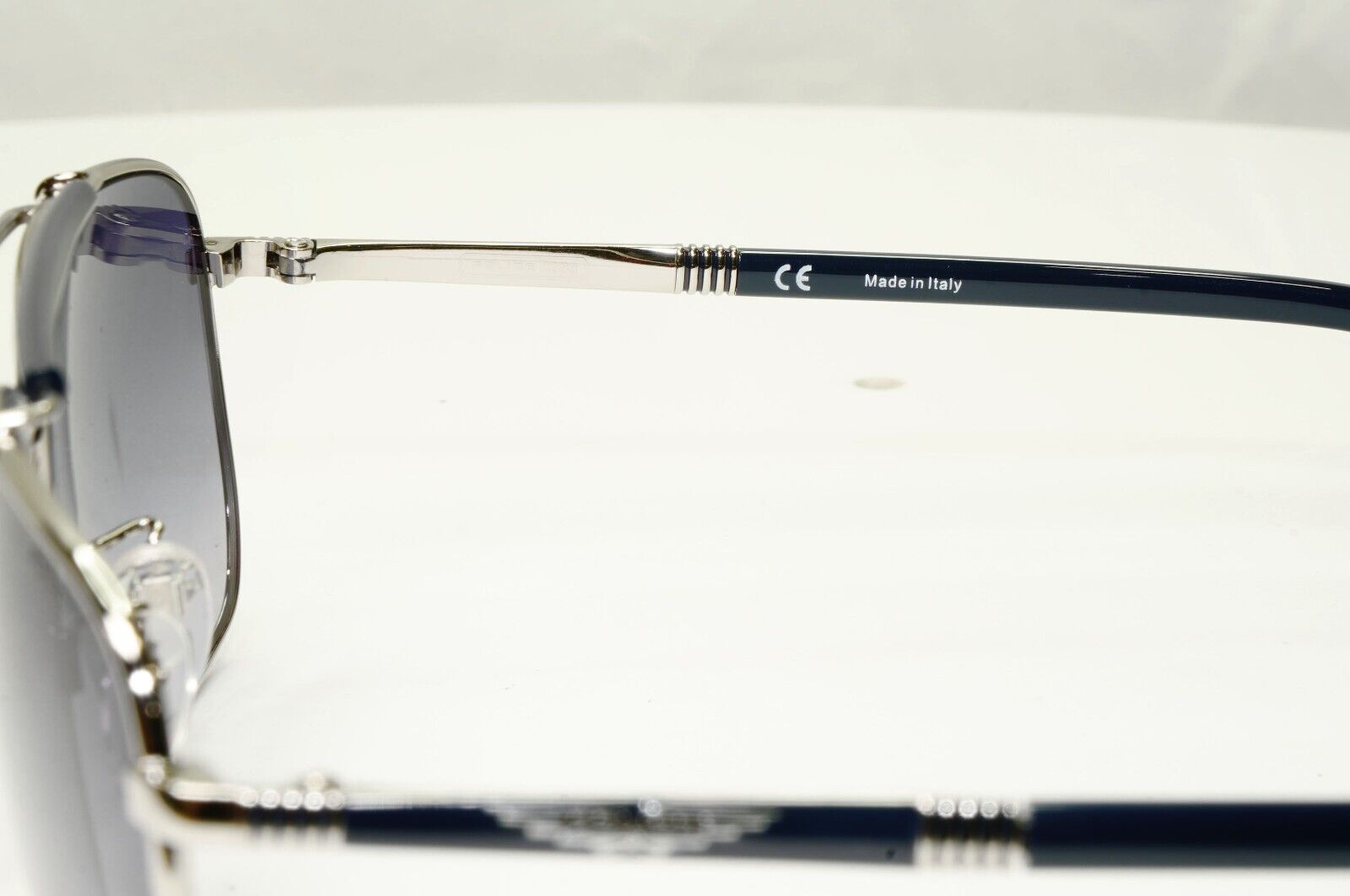 Police Grey Blue Sunglasses Pilot Brow Bar Origins 44 SPL D43 COL 0E70 58mm