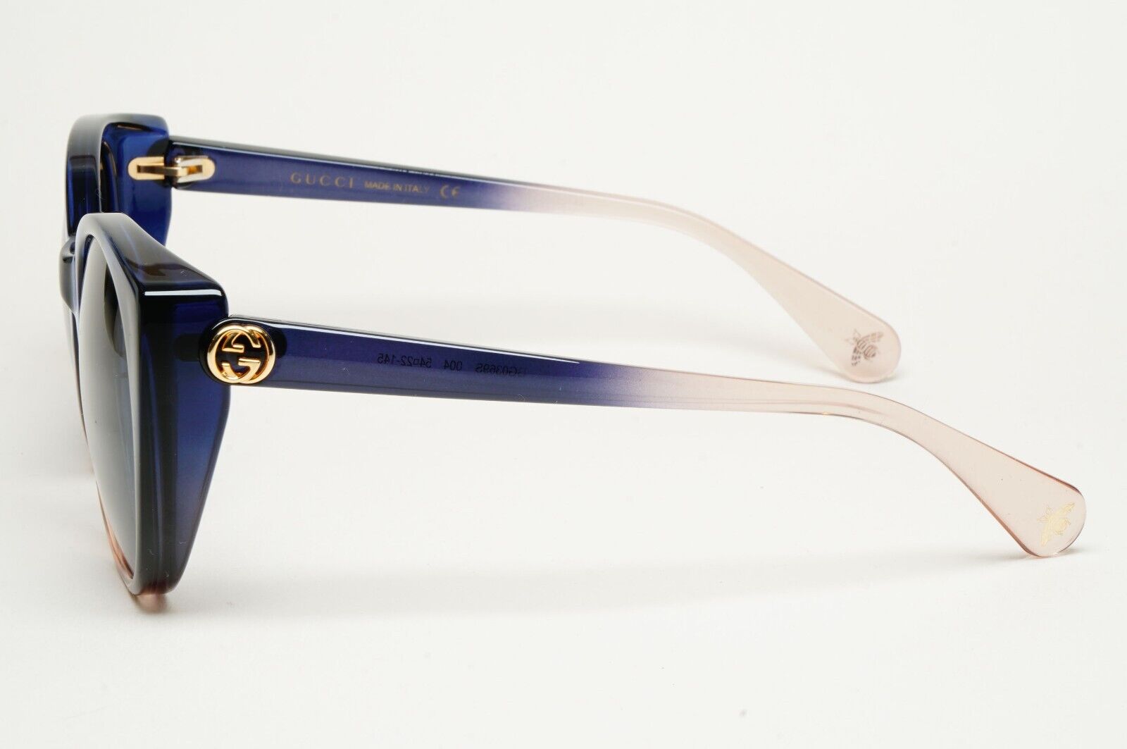 Gucci Sunglasses 2018 Blue Square Oversized Large GG0369S 004 54mm 210125