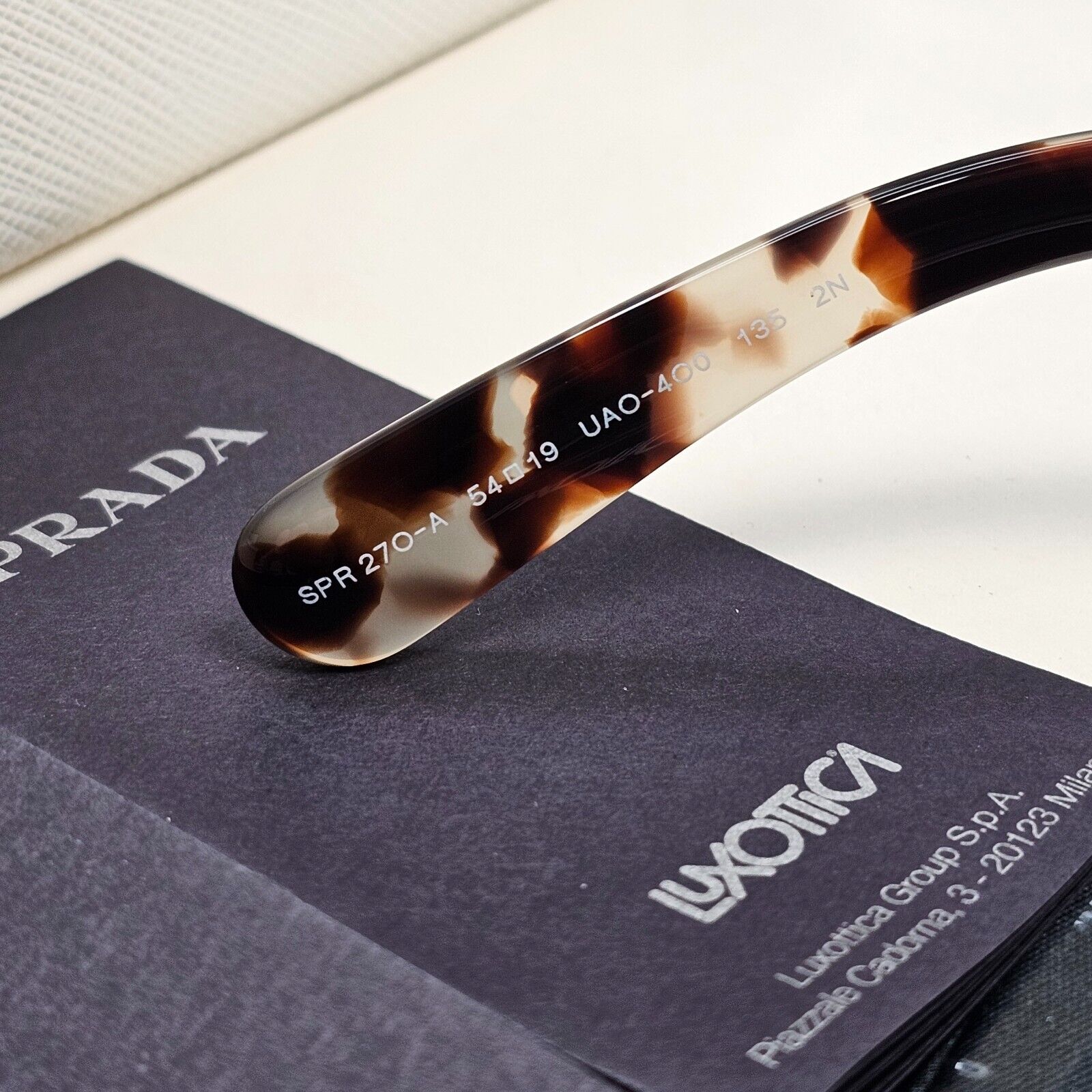 Prada Sunglasses Baroque Swirl Brown Marble Gradient PR27OS-A SPR 27O-A UAO-4O0