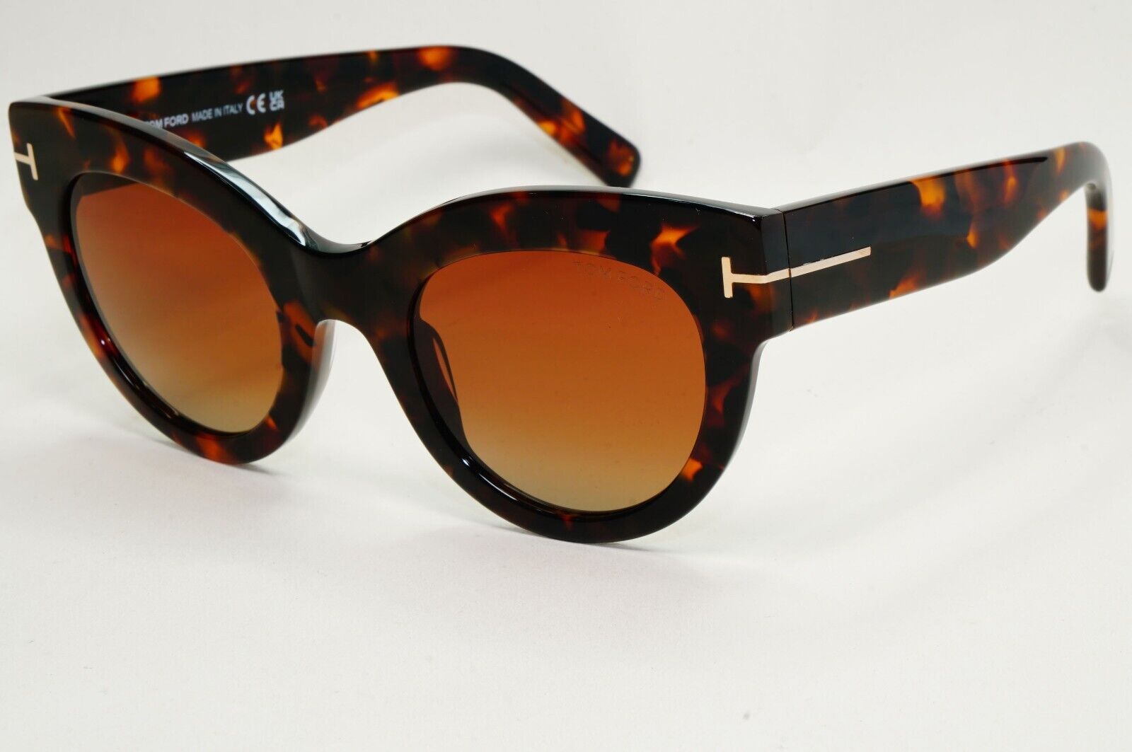 Tom Ford Sunglasses Lucilla Brown Tortoiseshel Gold FT1063 TF 1063 52T 51mm