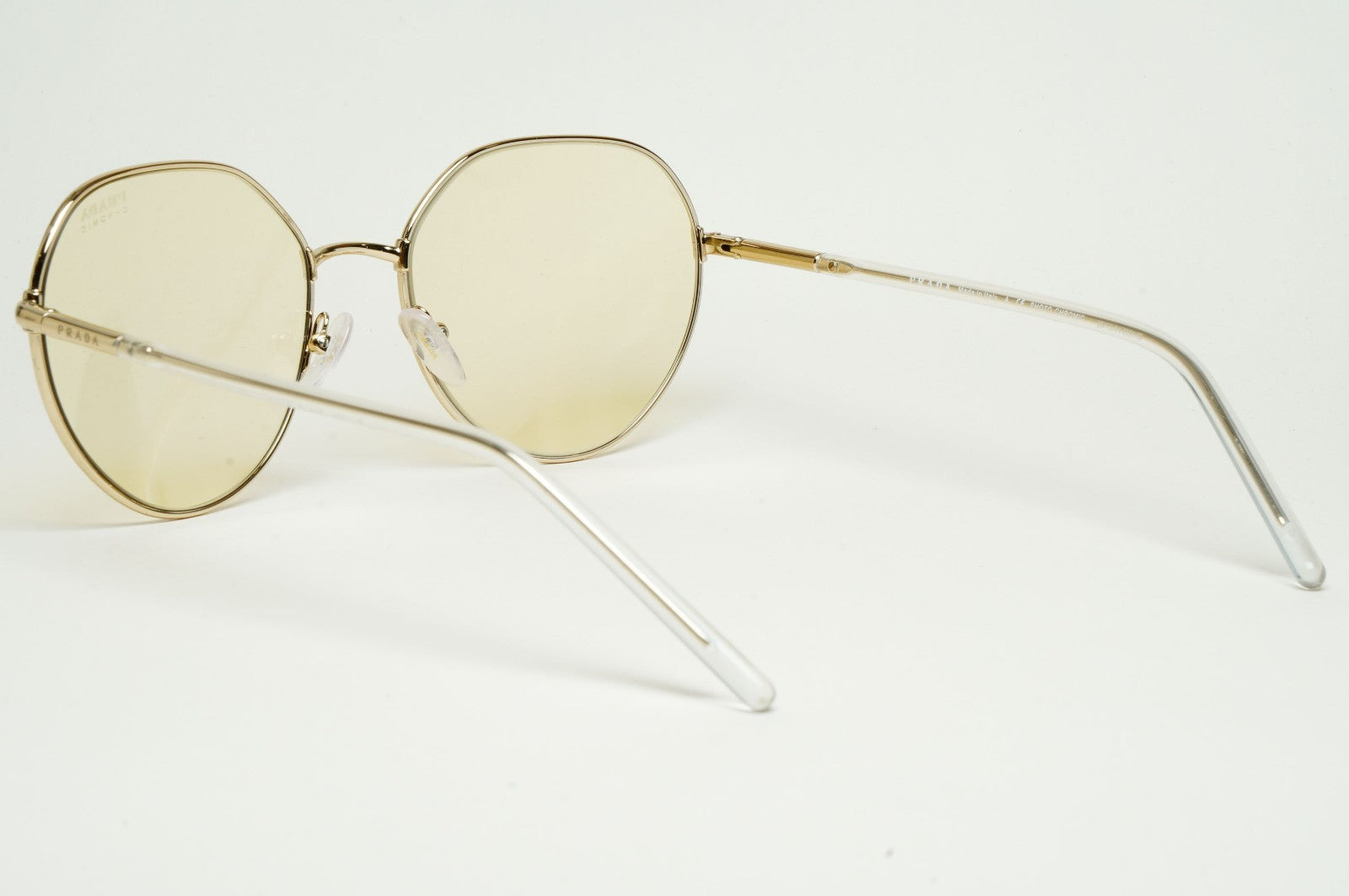 Prada Sunglasses Photochromic Gold Yellow Round PR65XS SPR 65X ZVN-01F