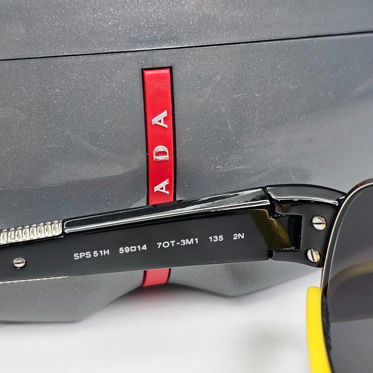 Prada Sunglasses 2006 Vintage Pilot Black Rossa PS51HS SPS 51H 7OT-3M1 111223