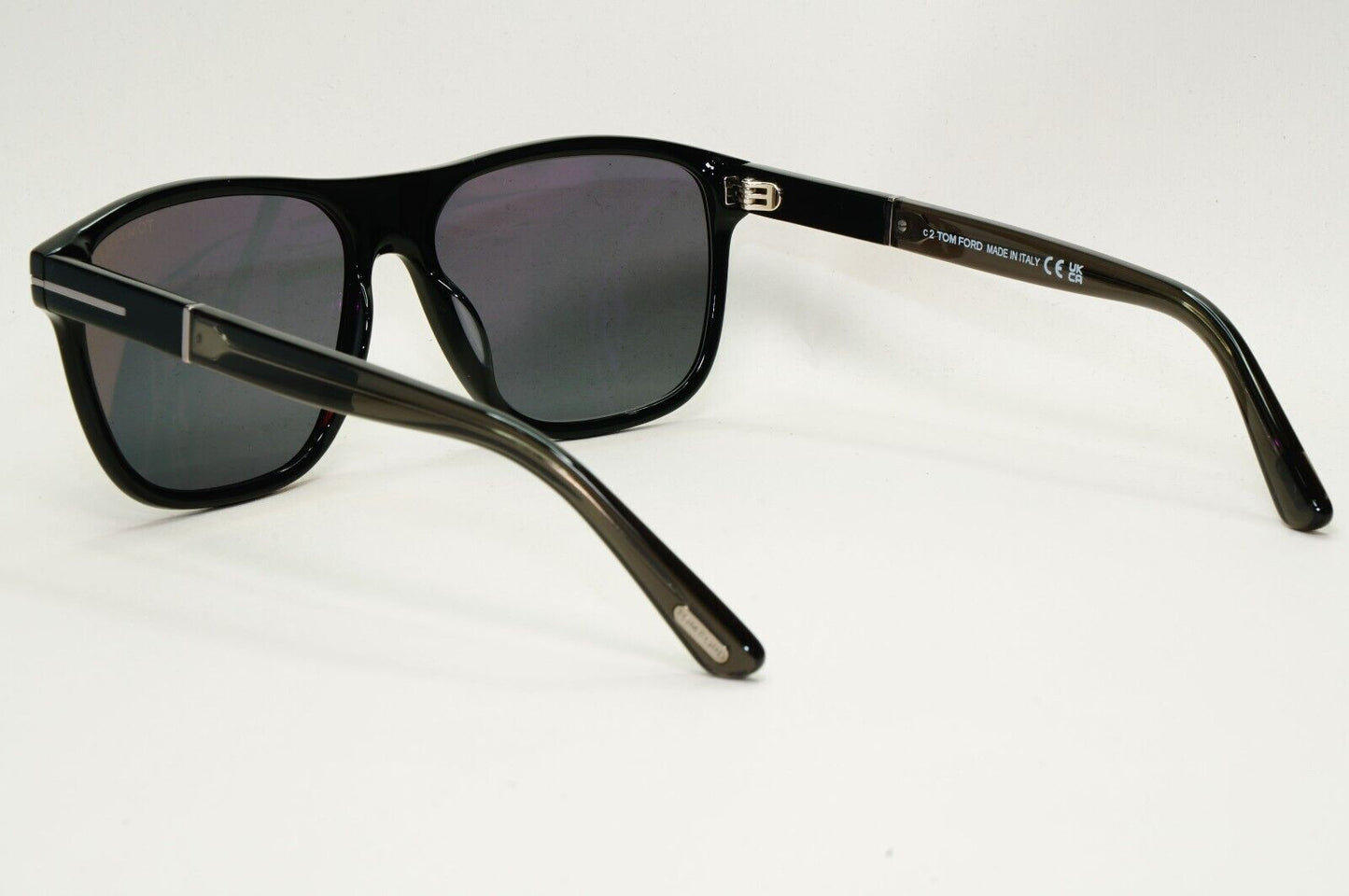 Tom Ford Sunglasses Black Polarised Square Frances FT1081-N TF 1081-N 01D 58mm